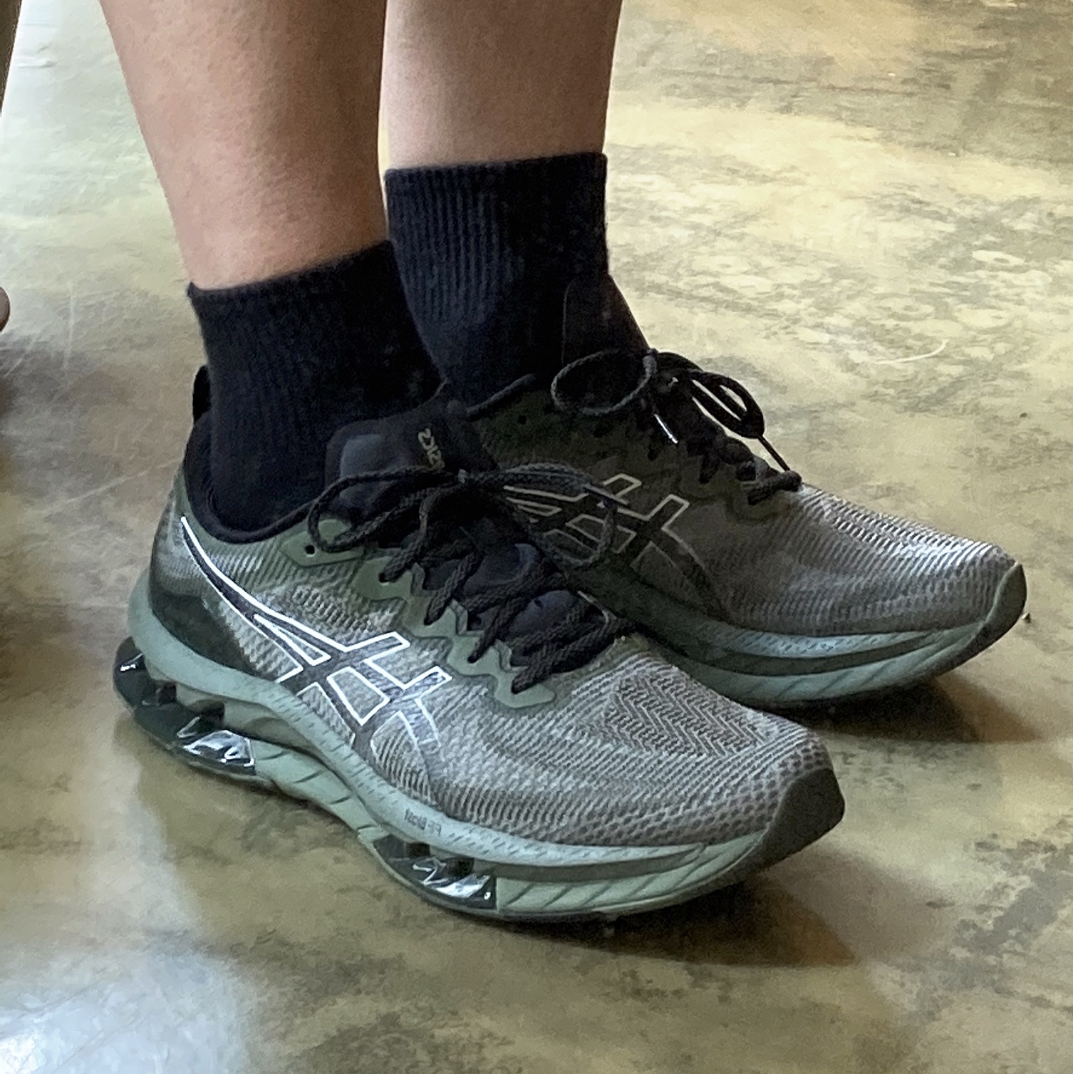 Asics Gel-Kinsei Blast LE Linchen Green White 착용 스타일