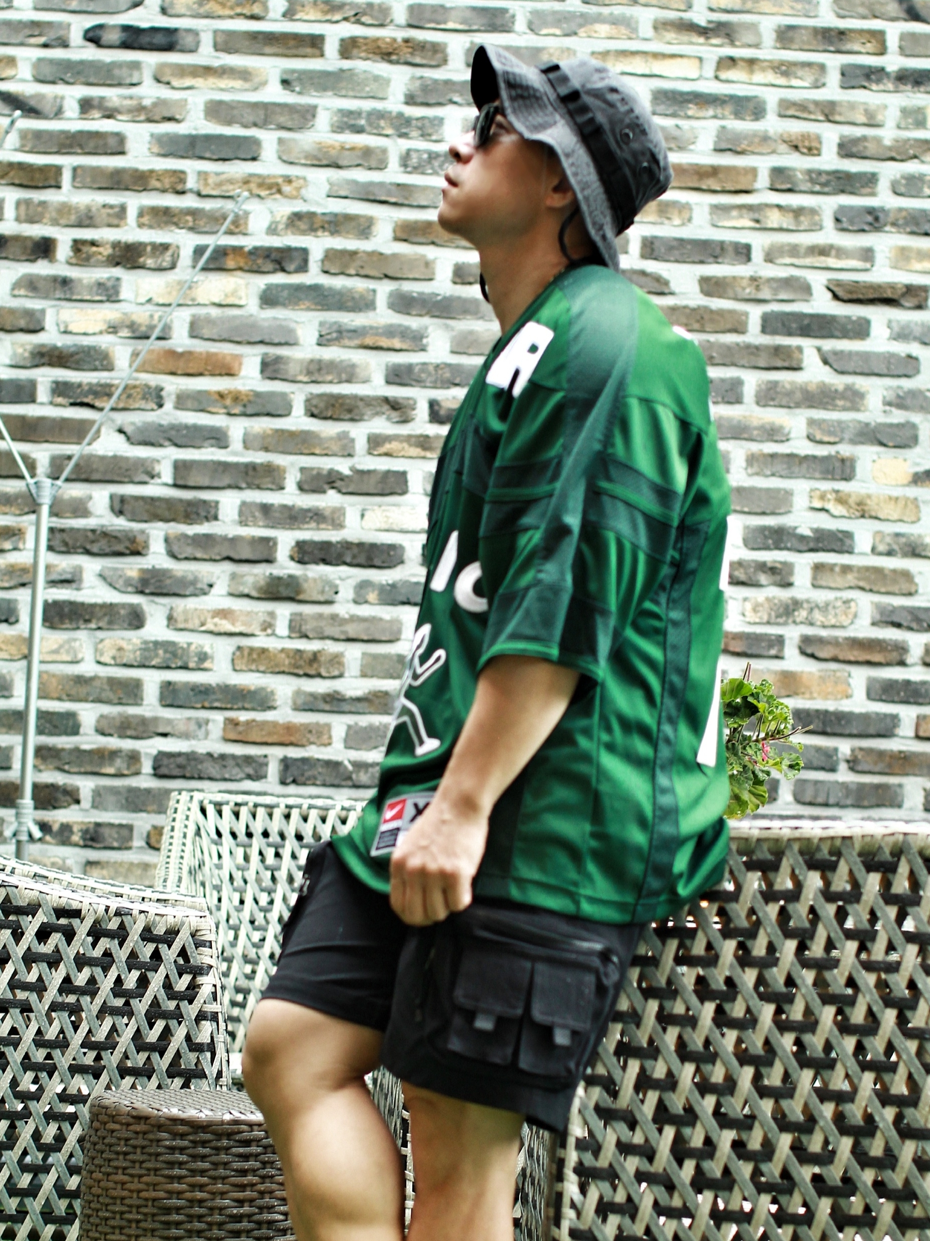 Nike x Cactus Plant Flea Market S/S Jersey Green - US/EU, Nike x Cactus Plant Flea Market S/S Jersey Green - Asia 착용 스타일 - 2