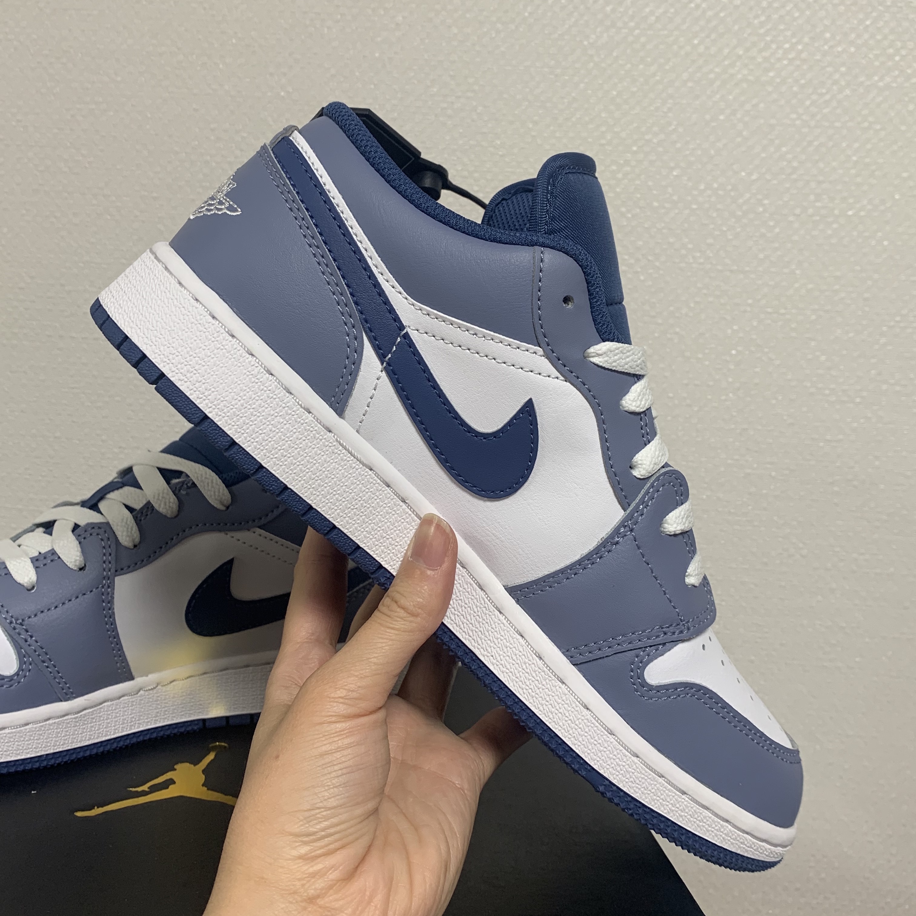 (GS) Jordan 1 Low SE Ashen Slate and Mystic Navy 착용 스타일