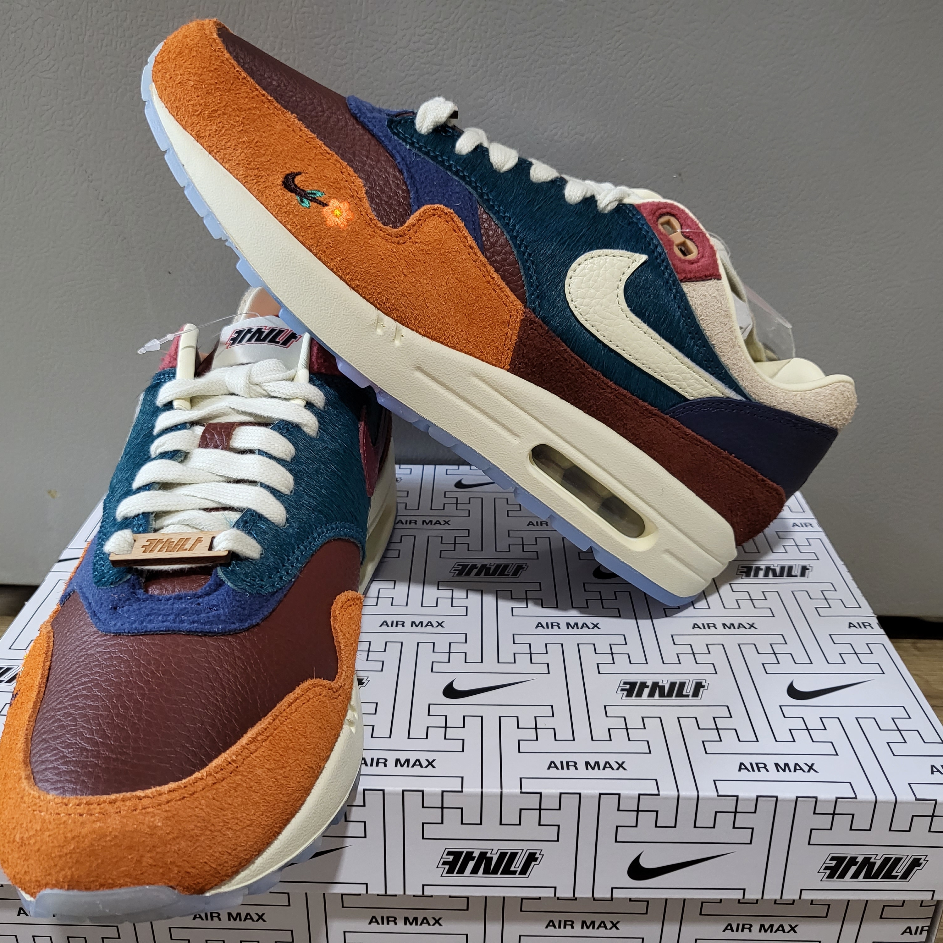 Nike x Kasina Air Max 1 SP Won-Ang Orange 착용 스타일 - 2