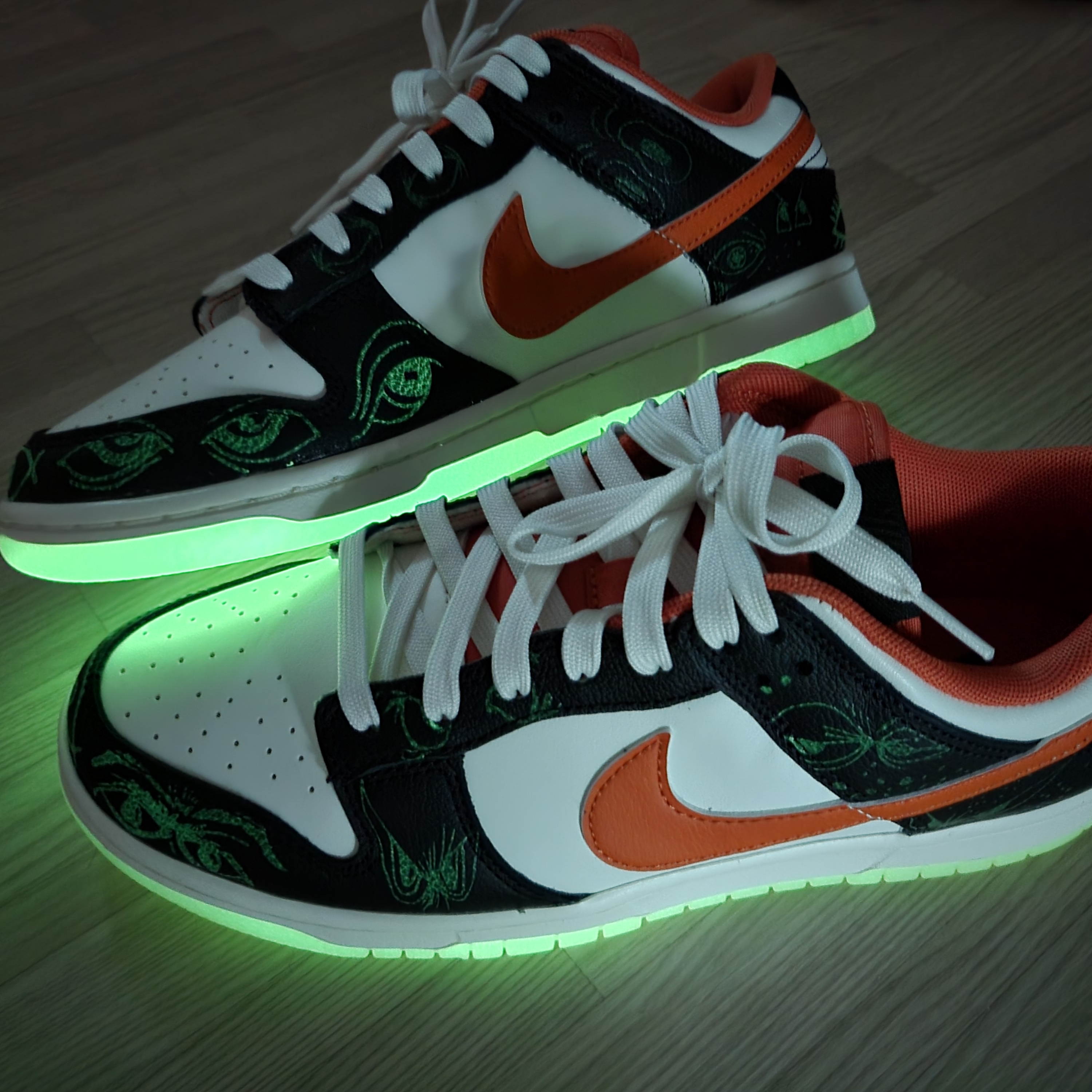 Nike Dunk Low Retro PRM Halloween 착용 스타일 - 1