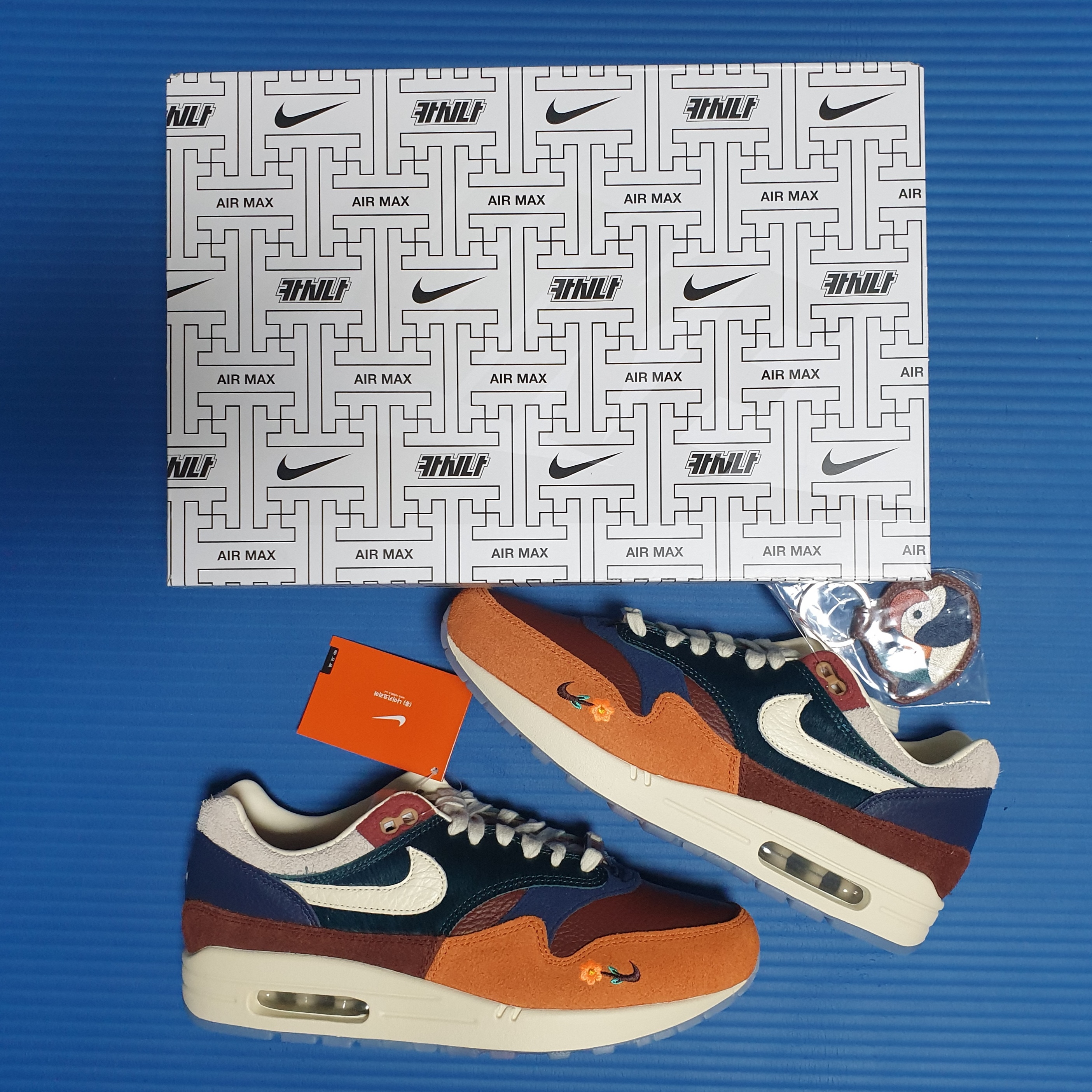 Nike x Kasina Air Max 1 SP Won-Ang Orange 착용 스타일 - 1