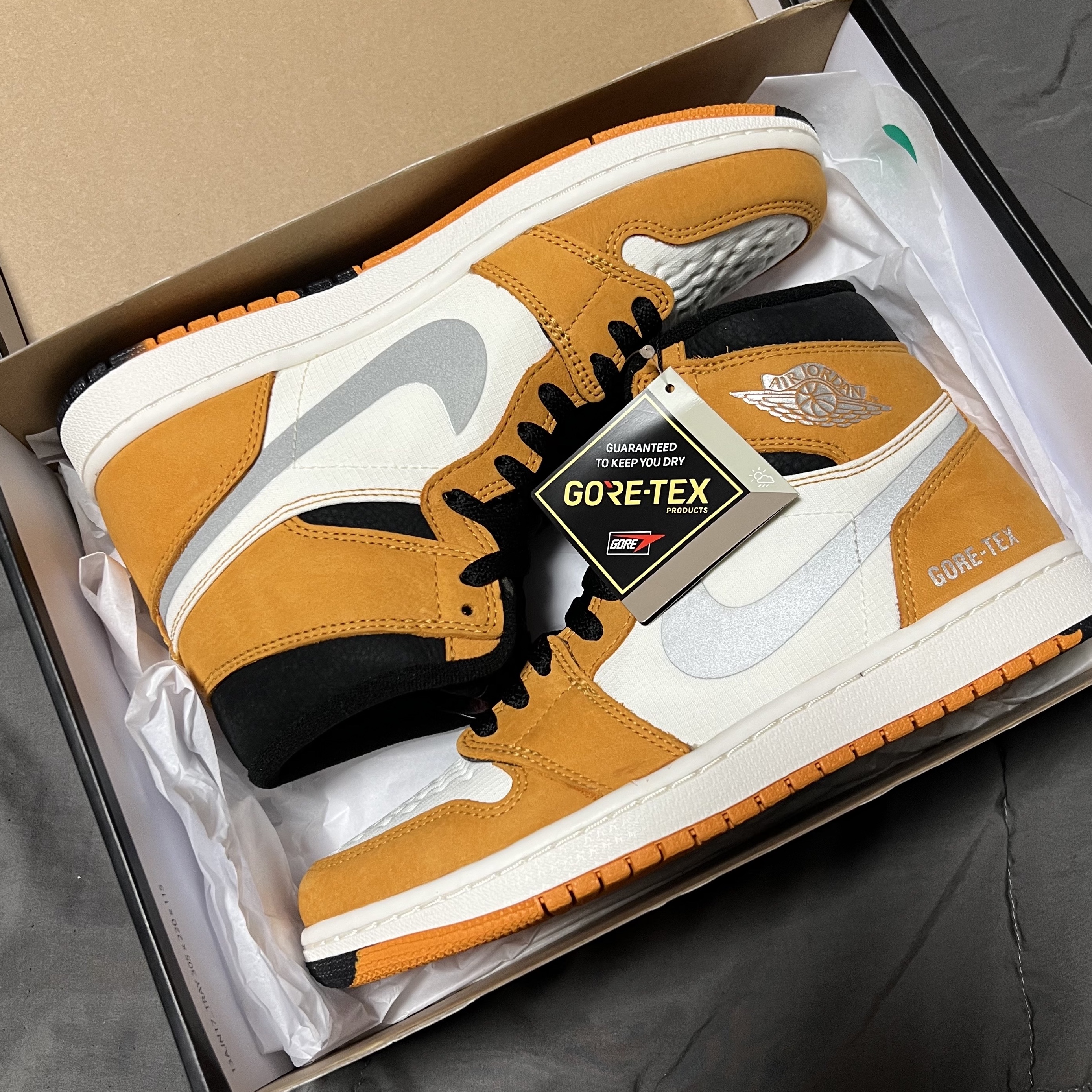Jordan 1 Element Gore-Tex Light Curry 착용 스타일