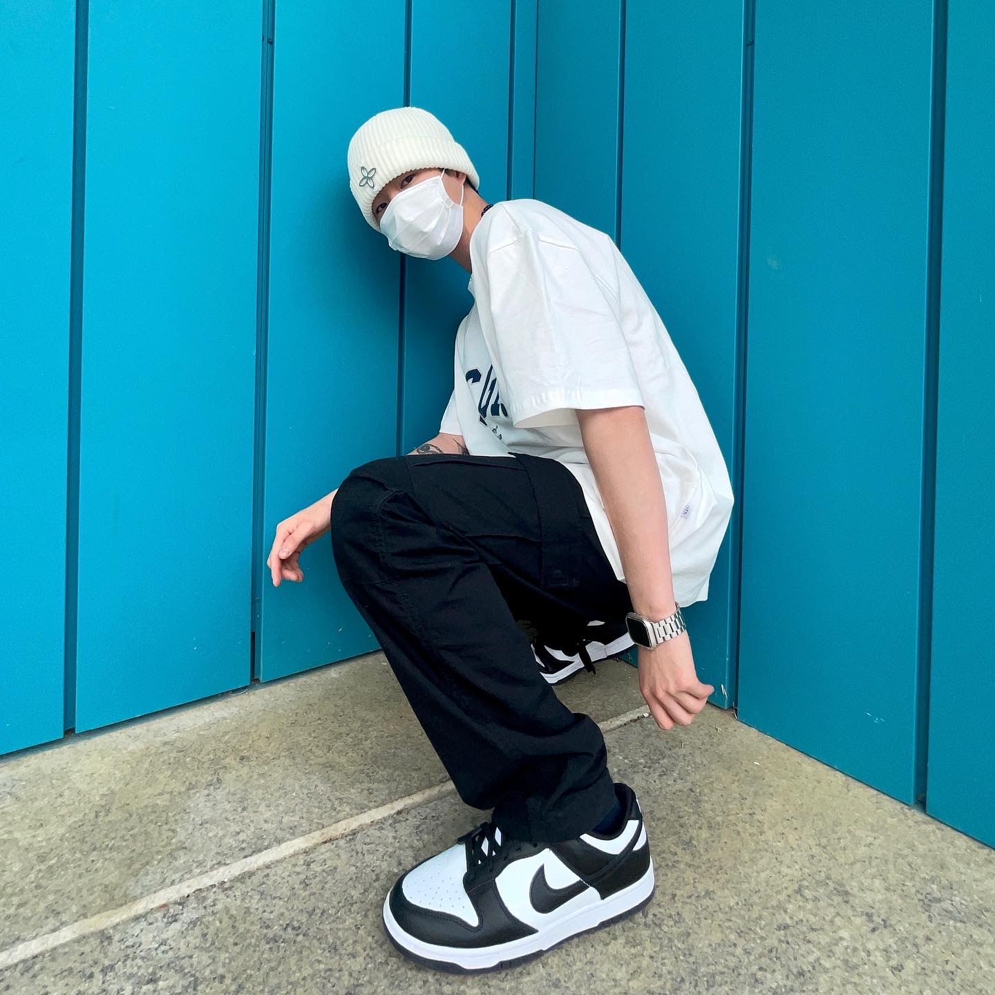 Nike Dunk Low Retro Black 착용 스타일
