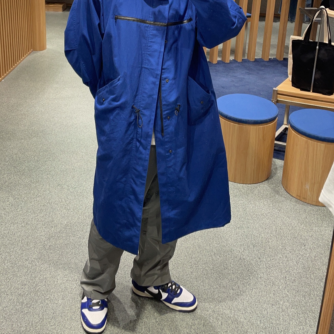 Nike x Ambush Dunk High Deep Royal Blue 착용 스타일