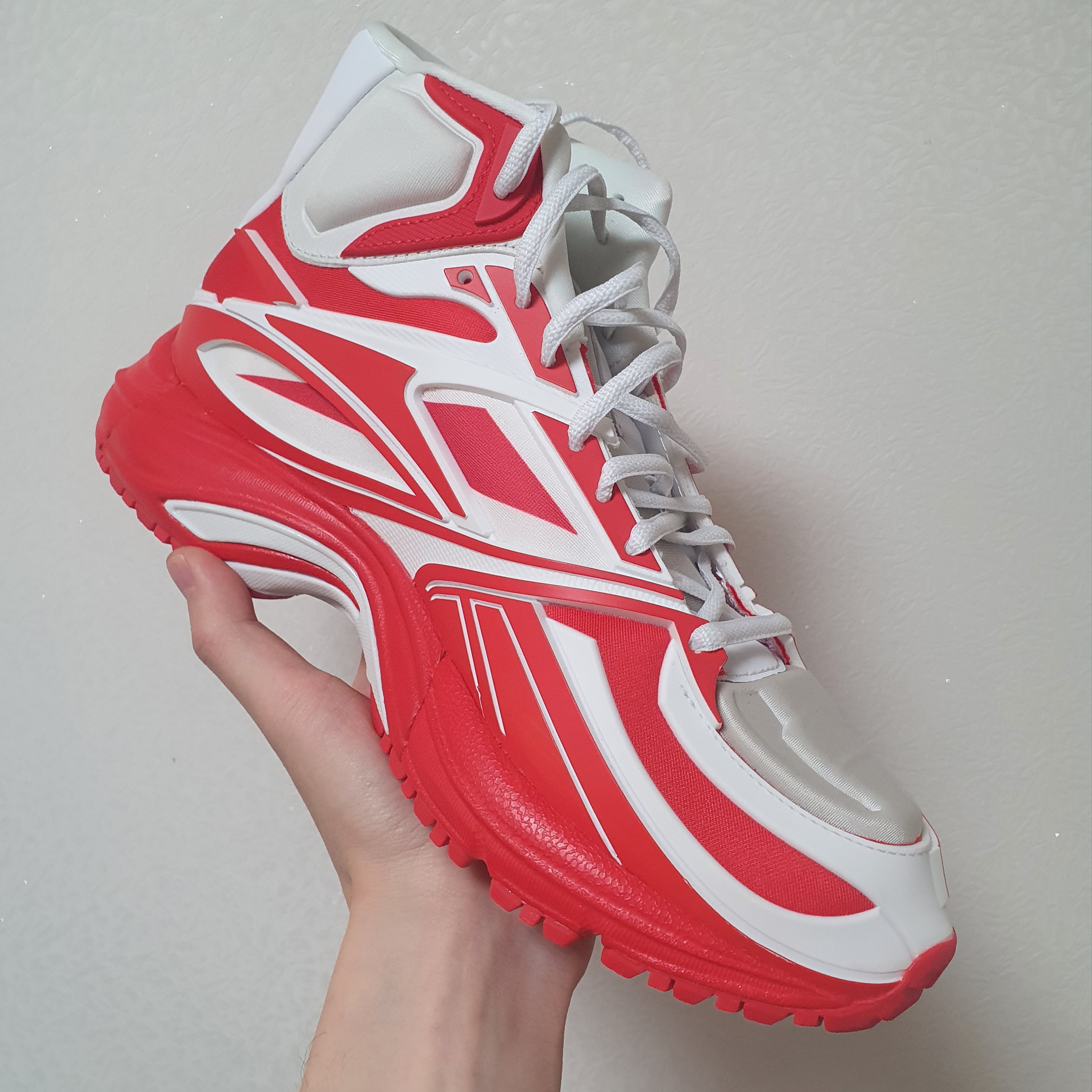 Reebok x Kanghyuk Premier Road Modern Mid White Red 착용 스타일 - 2