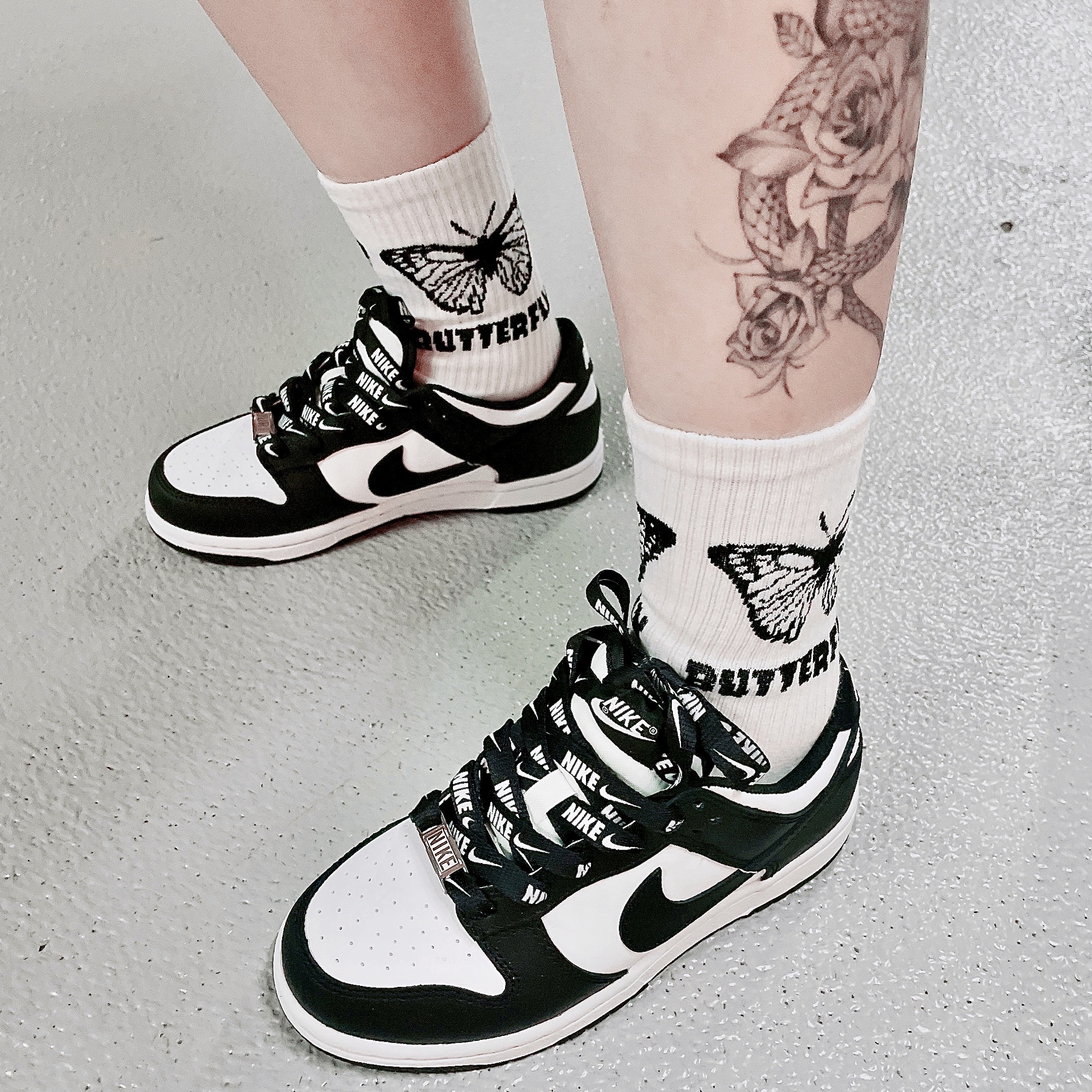 (PS) Nike Dunk Low Black 착용 스타일