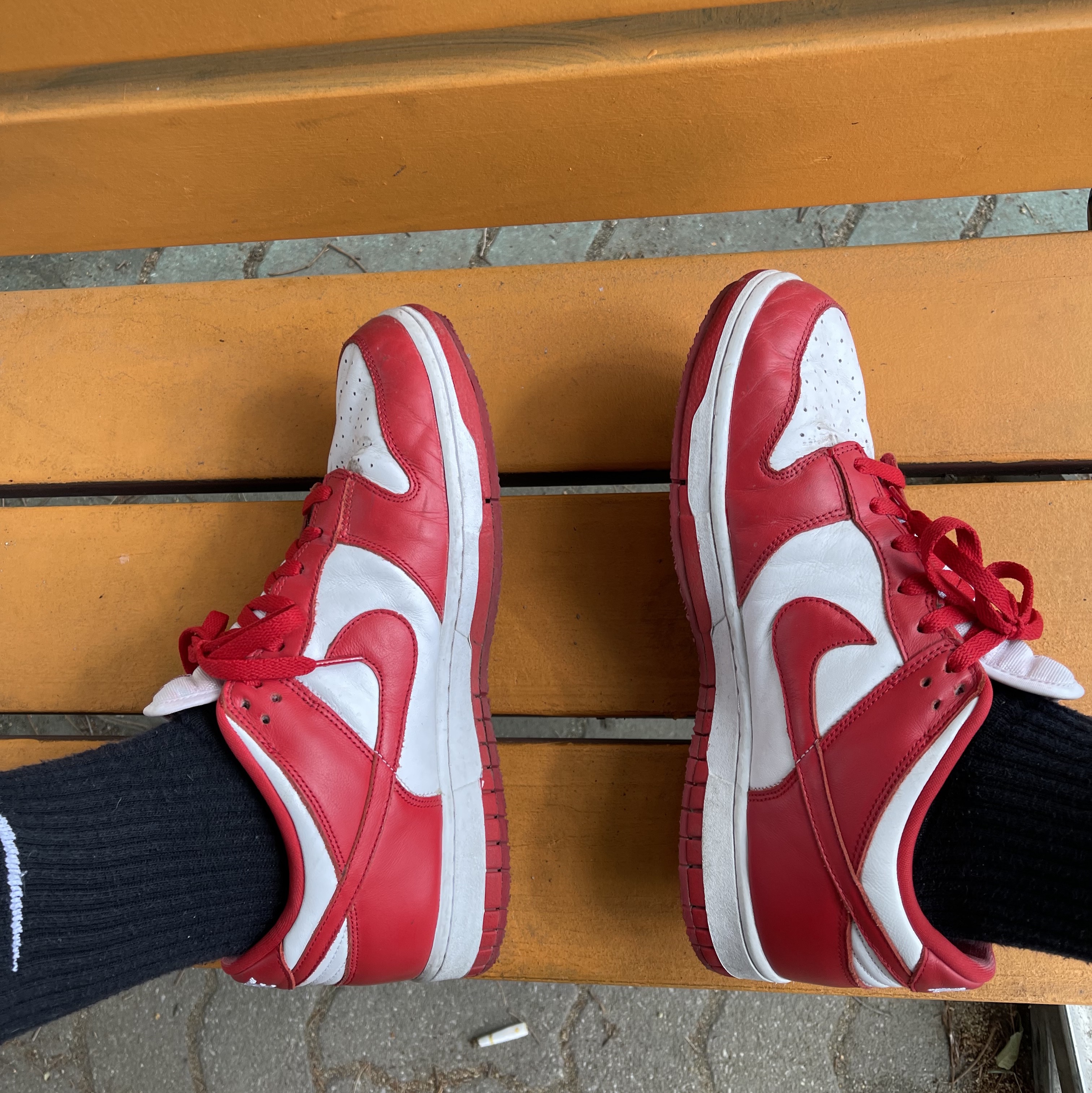 Nike Dunk Low SP University Red 2020 착용 스타일 - 2