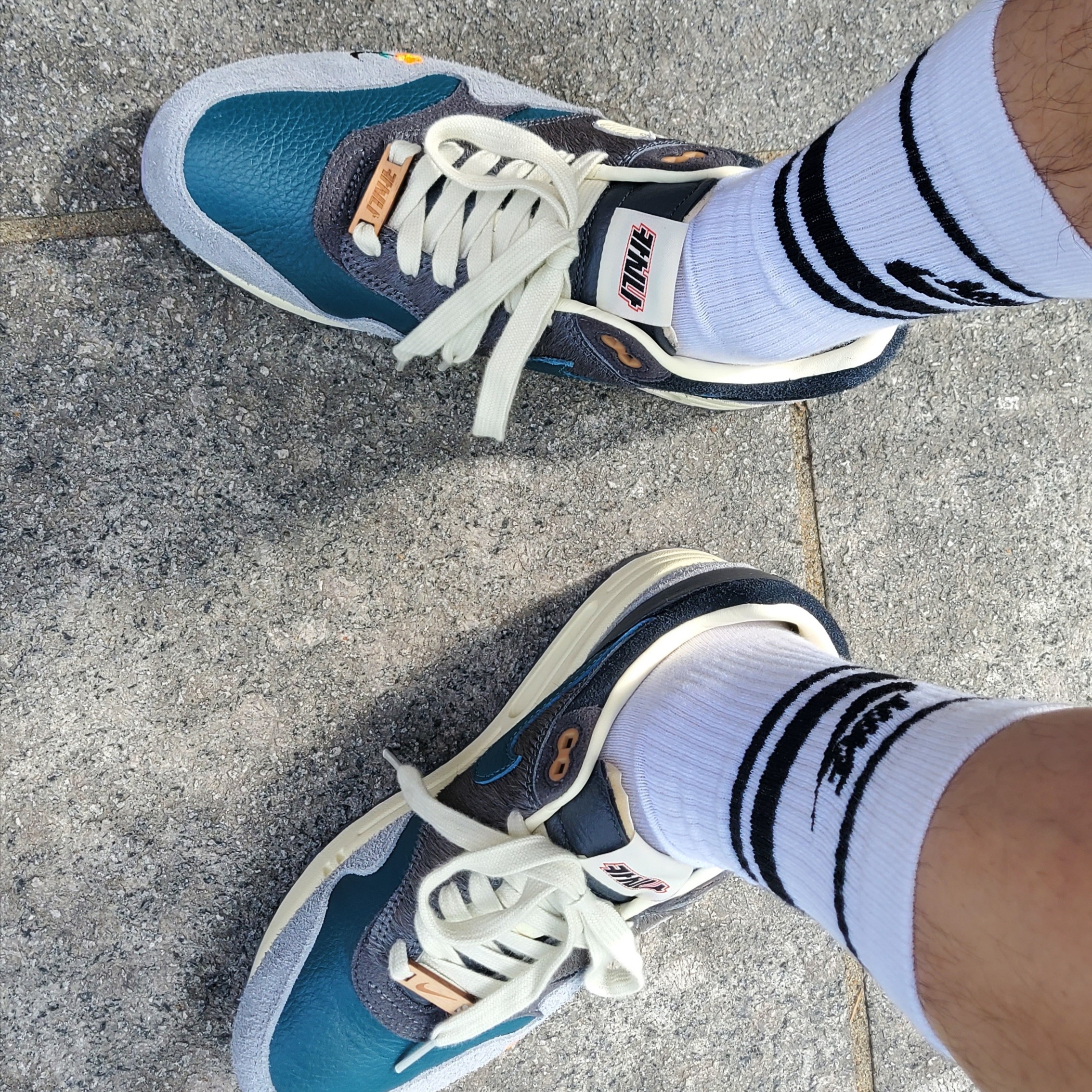 Nike x Kasina Air Max 1 SP Won-Ang Particle Grey 착용 스타일