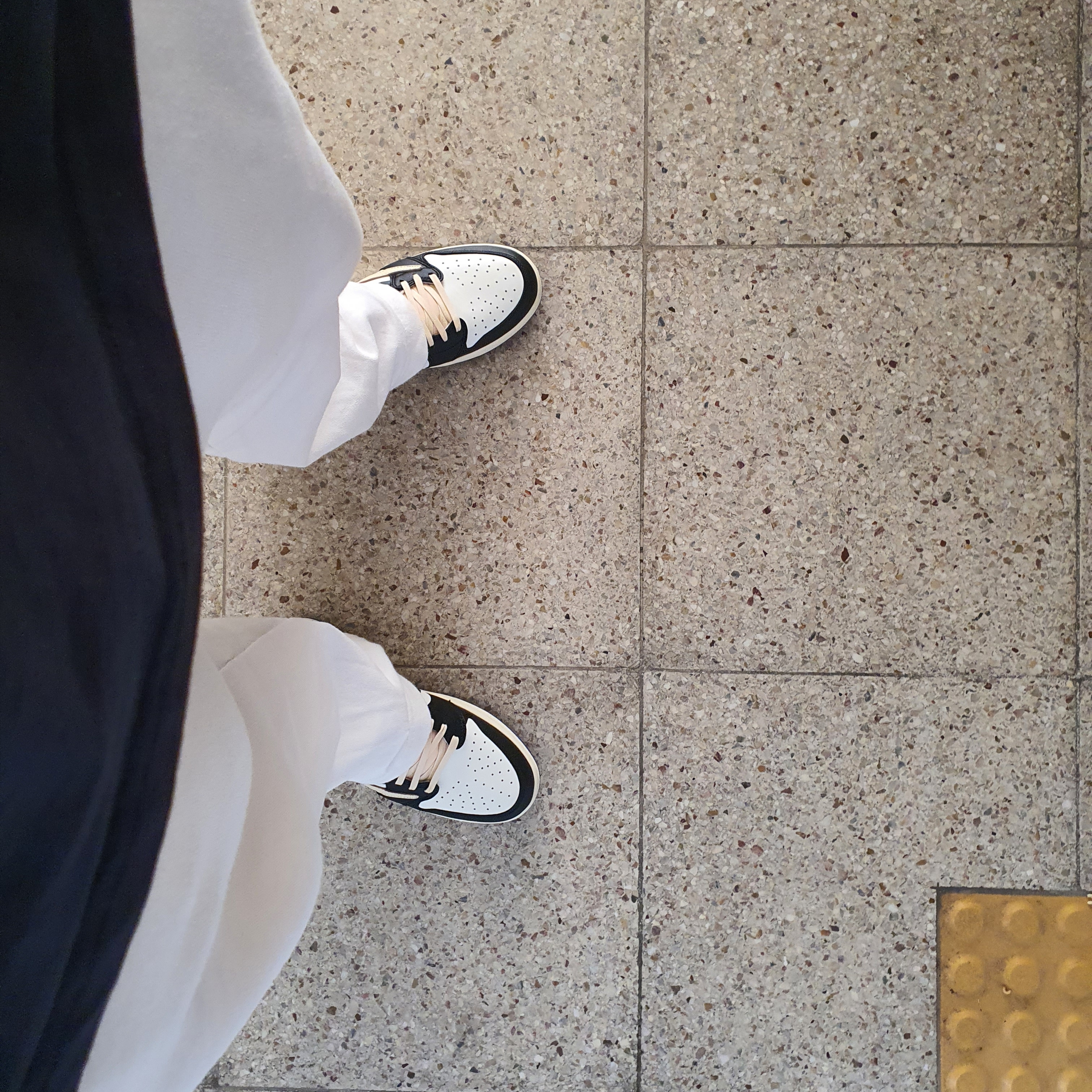 Jordan 1 x Travis Scott x Fragment Retro Low OG SP Military Blue 착용 스타일
