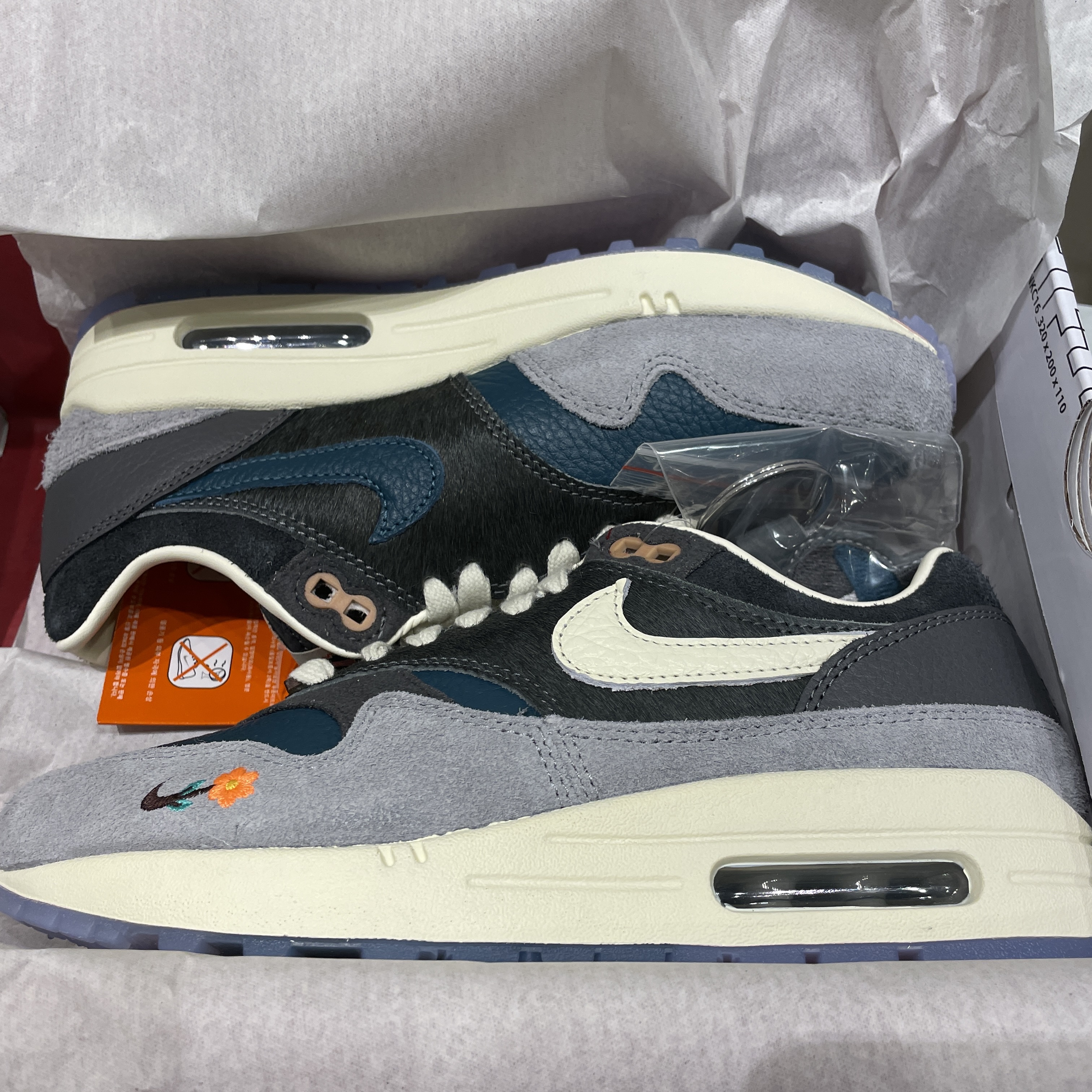 Nike x Kasina Air Max 1 SP Won-Ang Particle Grey 착용 스타일