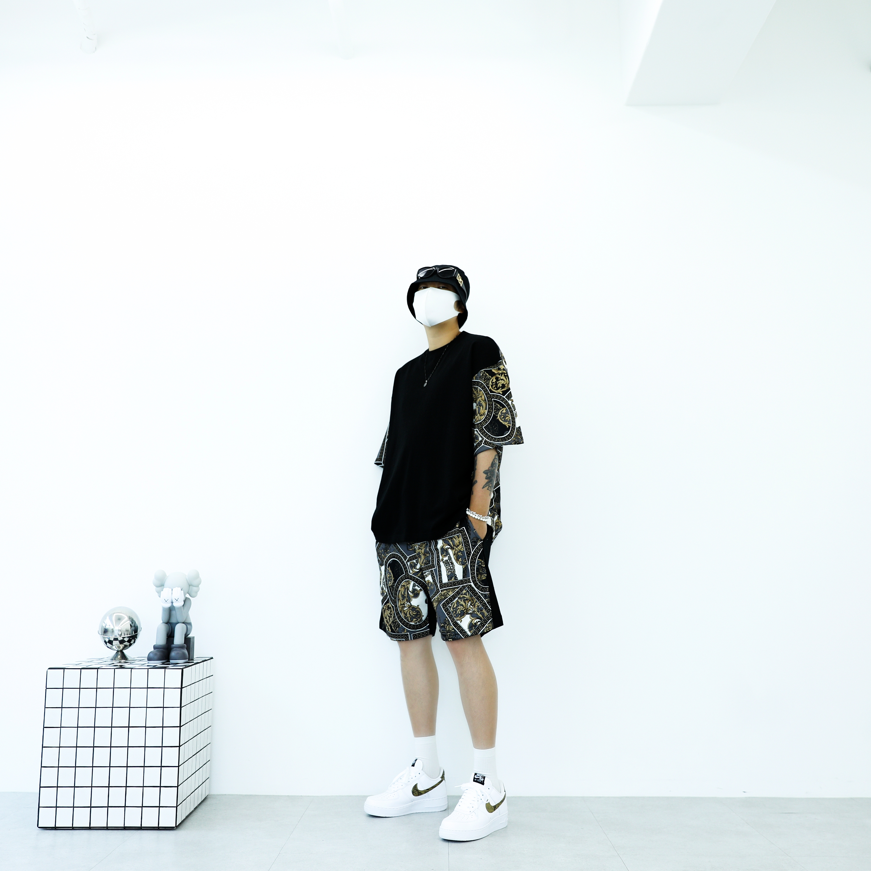 Nike Air Force 1 Low Retro PRM QS Ivory Snake 2019 착용 스타일 - 1