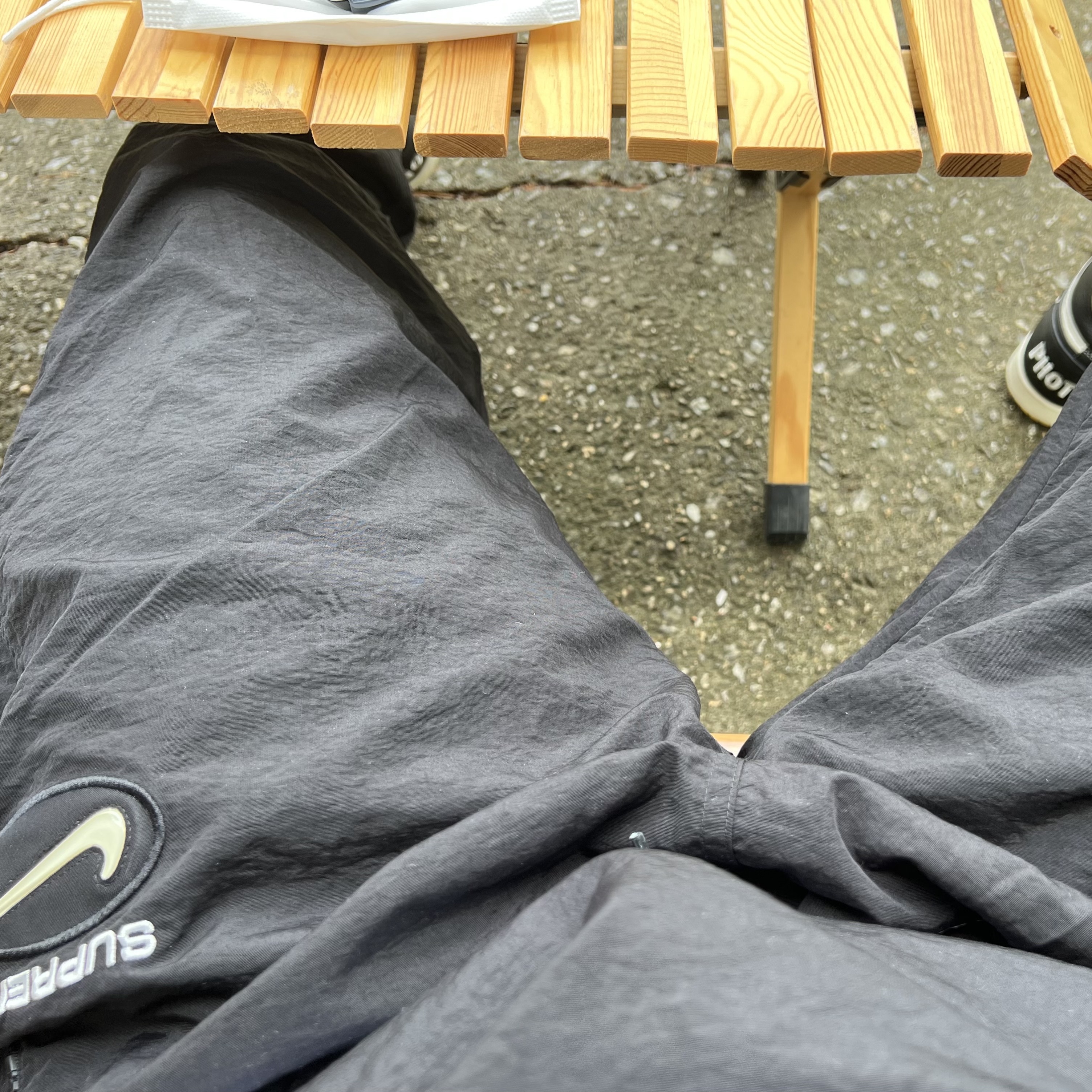 Supreme x Nike Jewel Reversible Ripstop Anorak Black - 20FW, Supreme x Nike Jewel Reversible Ripstop Pants Black - 20FW 착용 스타일