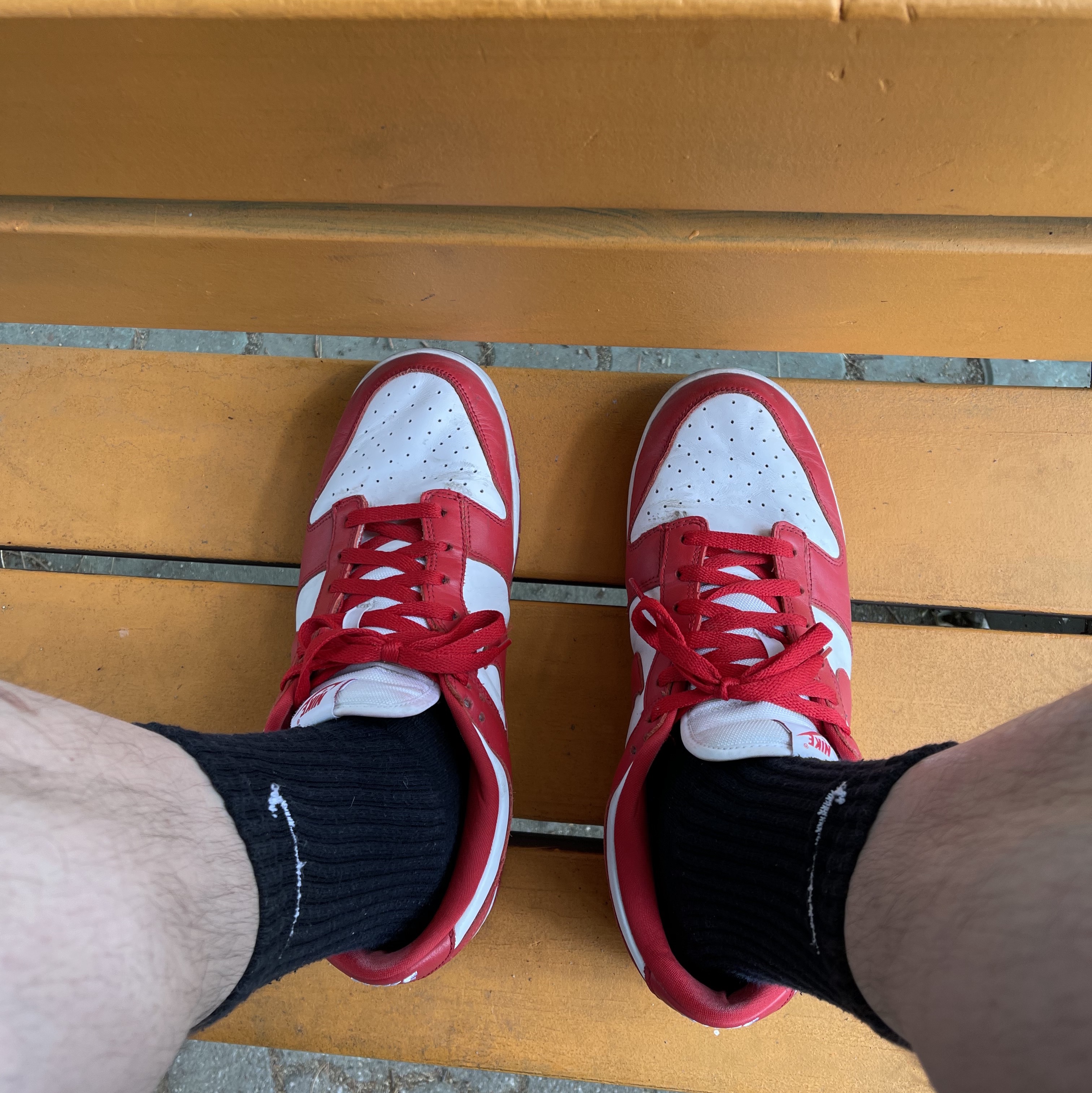 Nike Dunk Low SP University Red 2020 착용 스타일 - 1