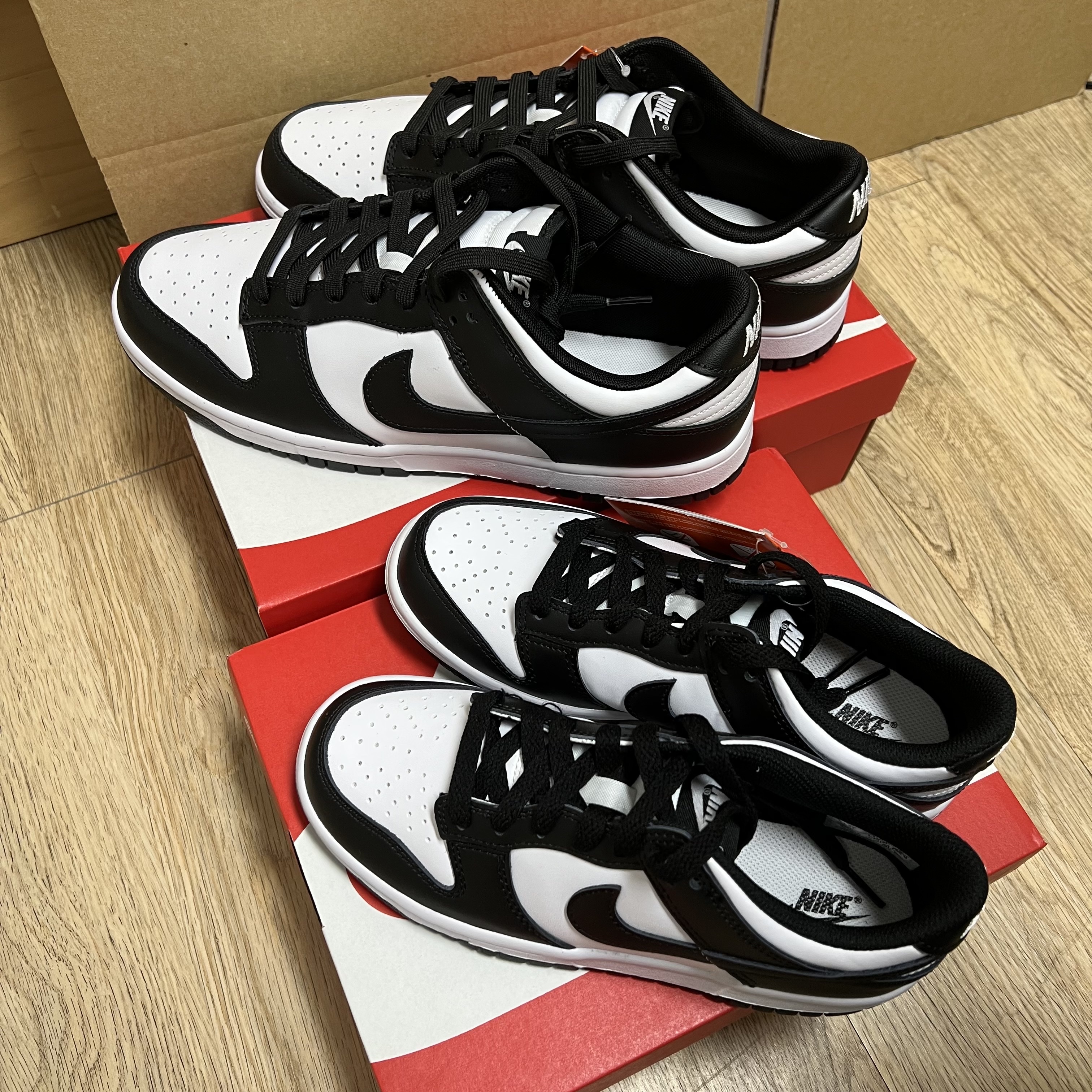 Nike Dunk Low Retro Black, (GS) Nike Dunk Low Black 착용 스타일