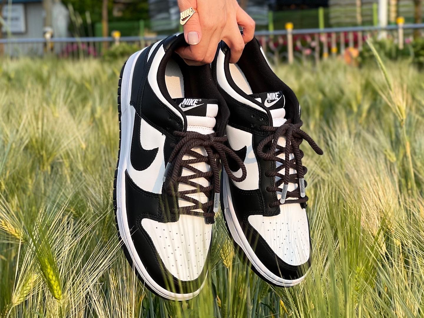 Nike Dunk Low Retro Black, (GS) Nike Dunk Low Black 착용 스타일 - 1