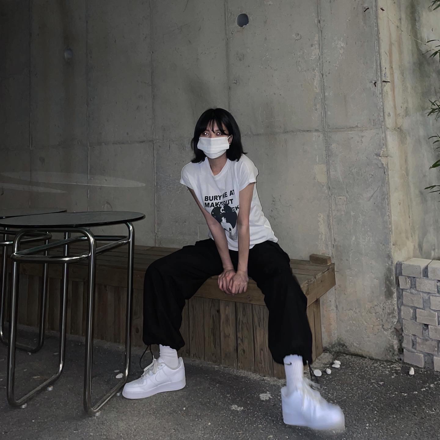 Nike Air Force 1 '07 Low White 착용 스타일 - 2