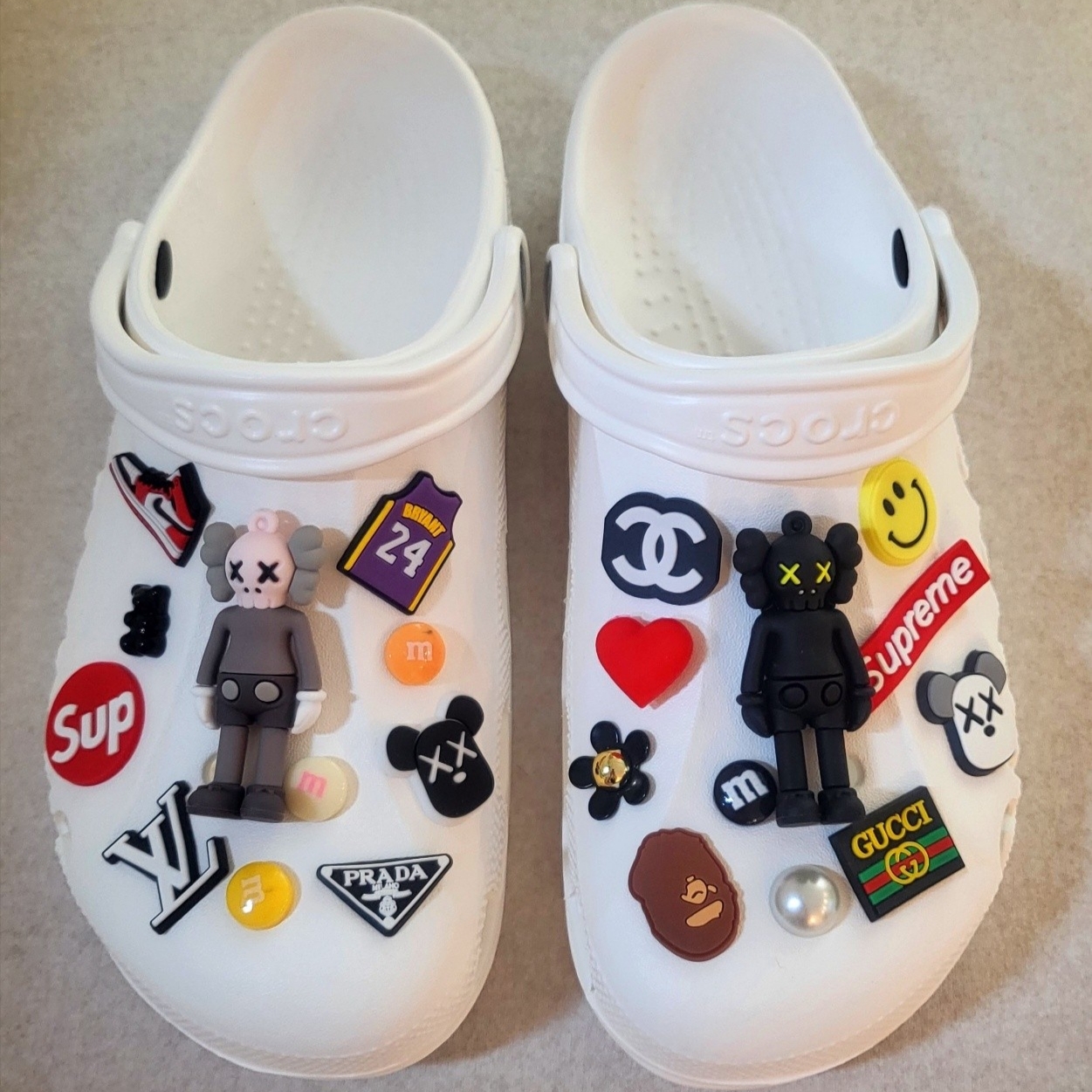 Crocs Baya Clog White 착용 스타일