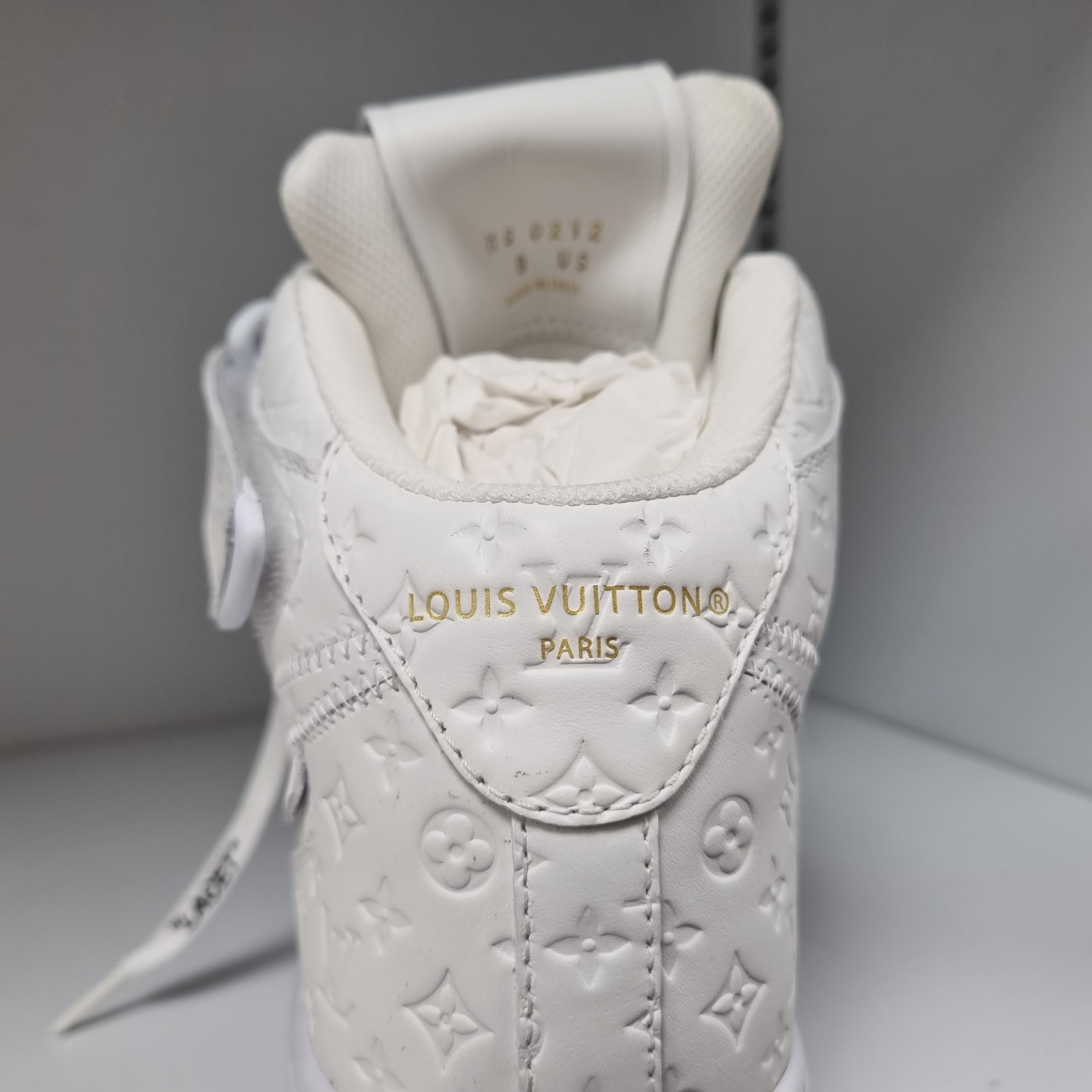 Nike Air Force 1 Mid '07 White, Louis Vuitton x Nike Air Force 1 Mid by Virgil Abloh White 착용 스타일 - 5