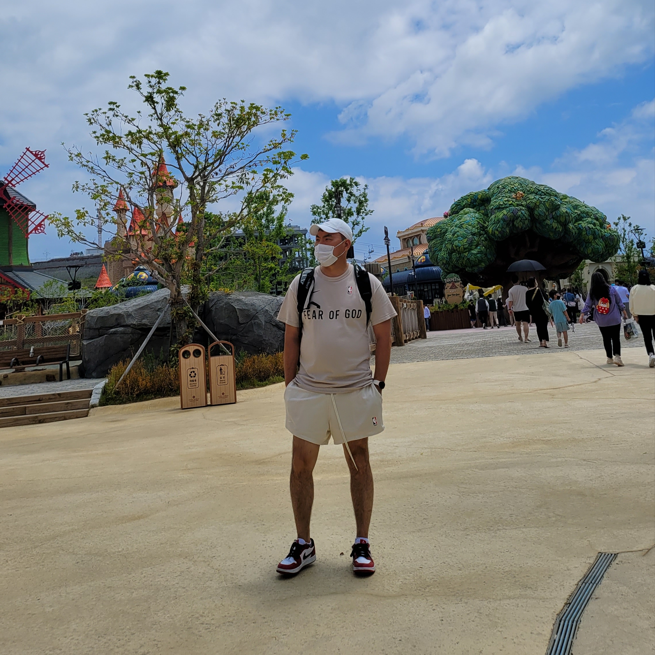Nike x Fear of God Basketball Shorts String, Jordan 1 Low Golf Chicago 착용 스타일