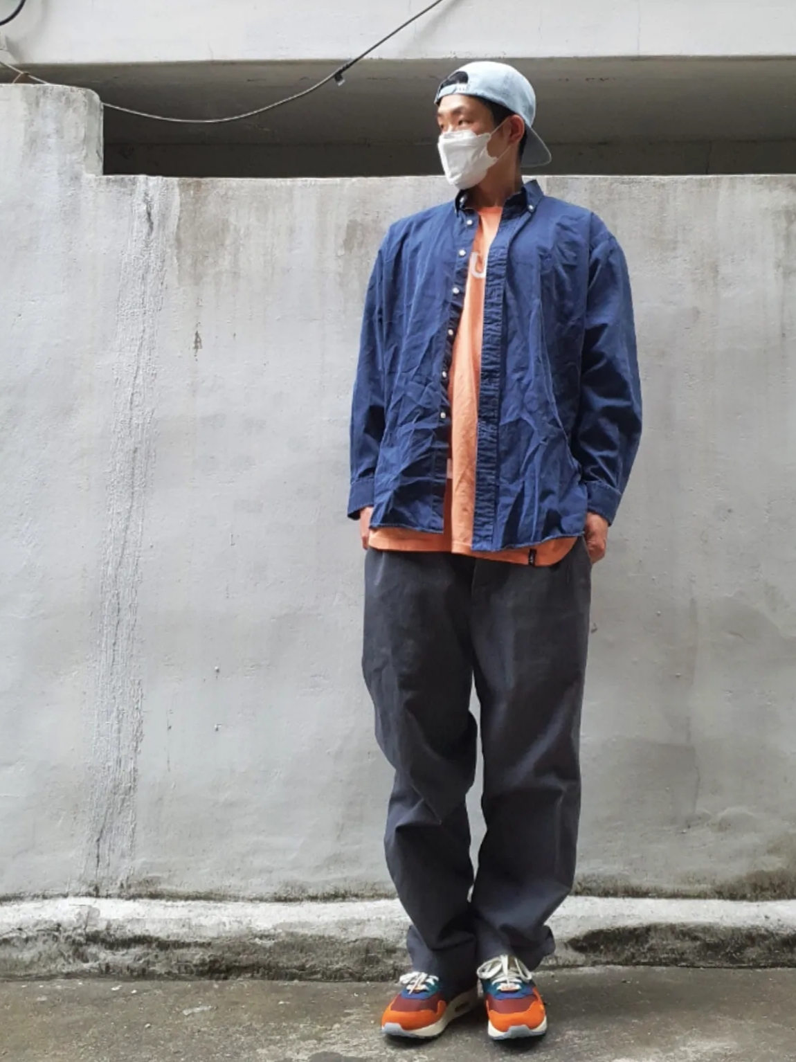Nike x Kasina Air Max 1 SP Won-Ang Orange 착용 스타일 - 1