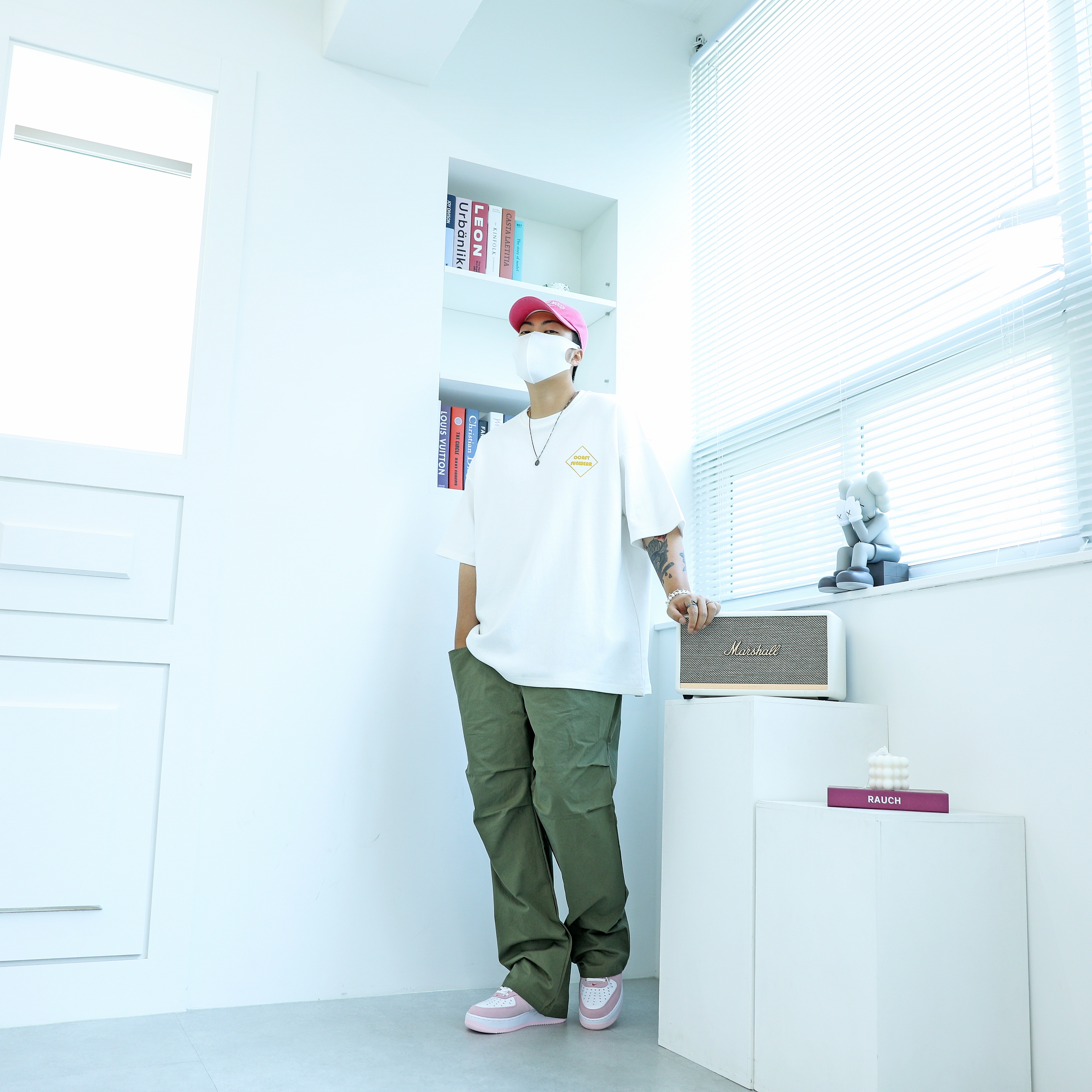 Nike Air Force 1 '07 QS Valentine's Day 착용 스타일 - 1