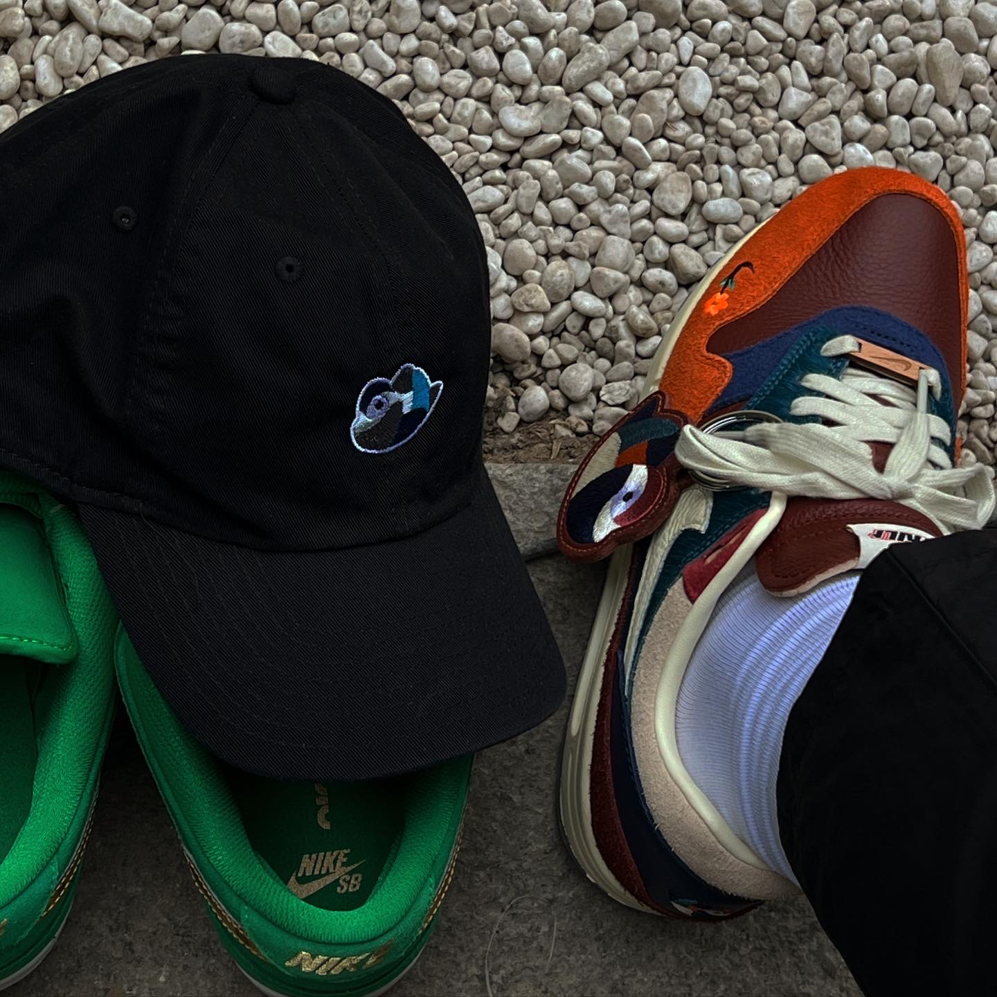 Nike x Kasina Air Max 1 SP Won-Ang Orange 착용 스타일 - 2