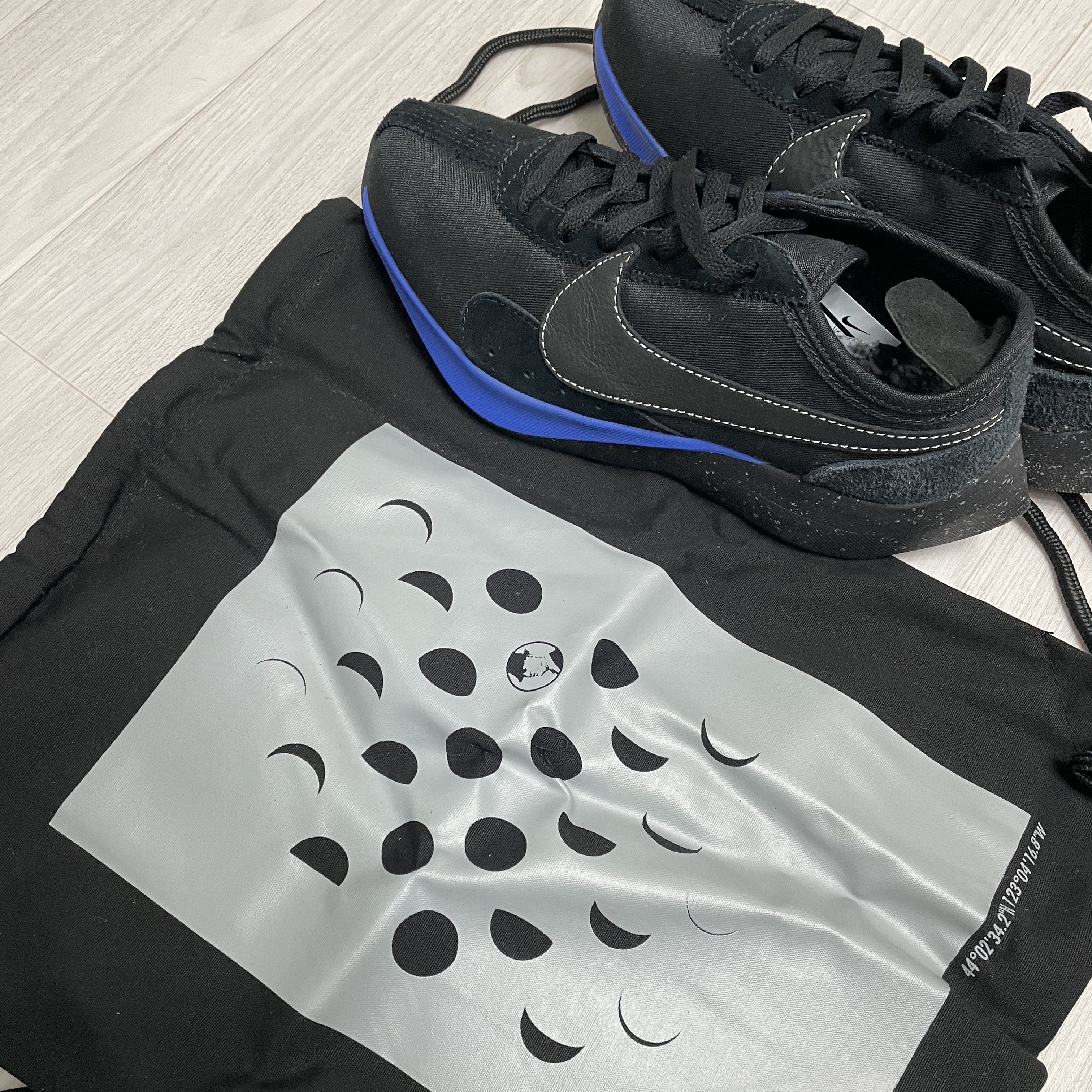 Nike Moon Racer Black Racer Blue 착용 스타일