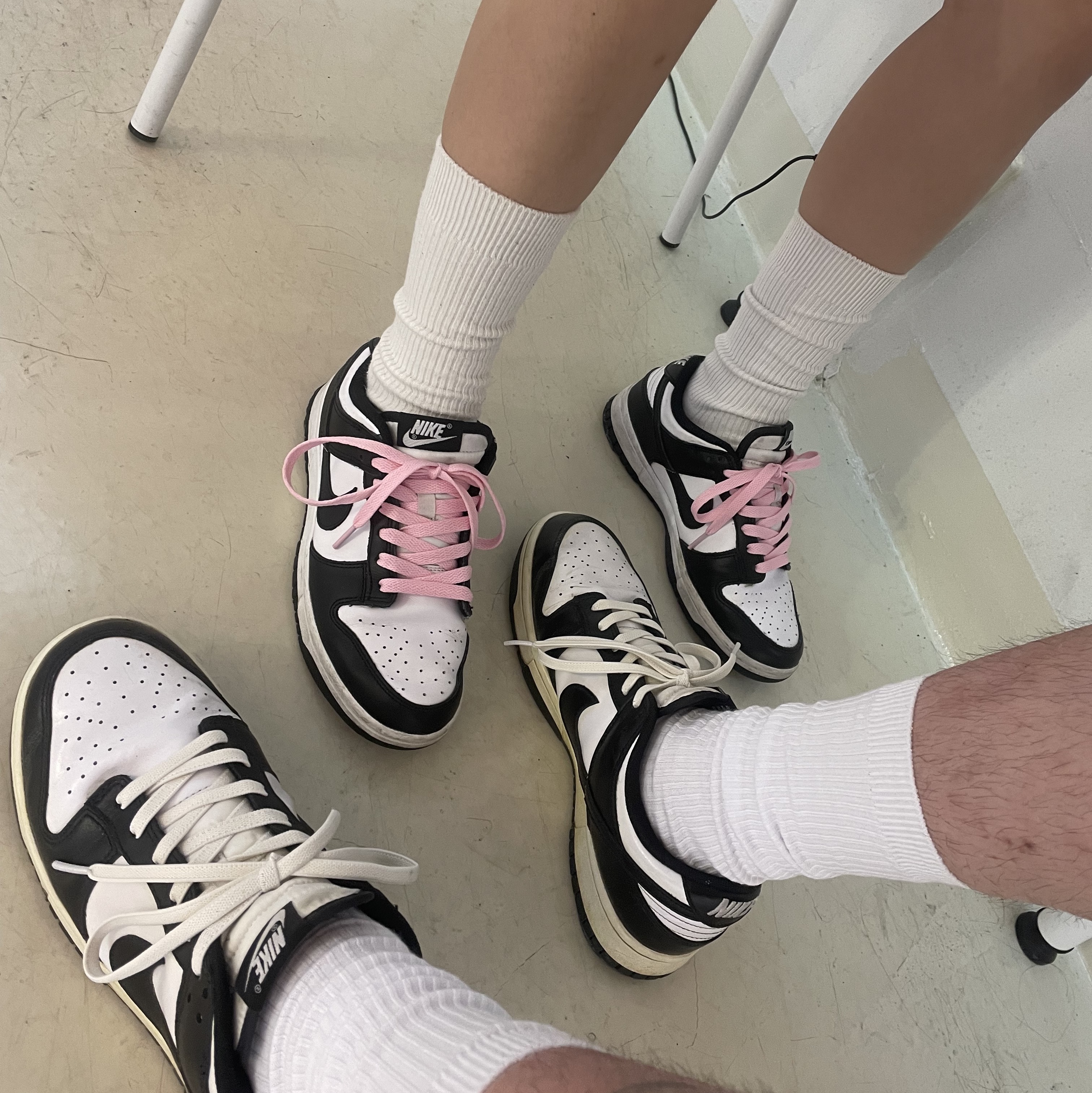 Nike Dunk Low Retro Black, (W) Nike Dunk Low Black 착용 스타일