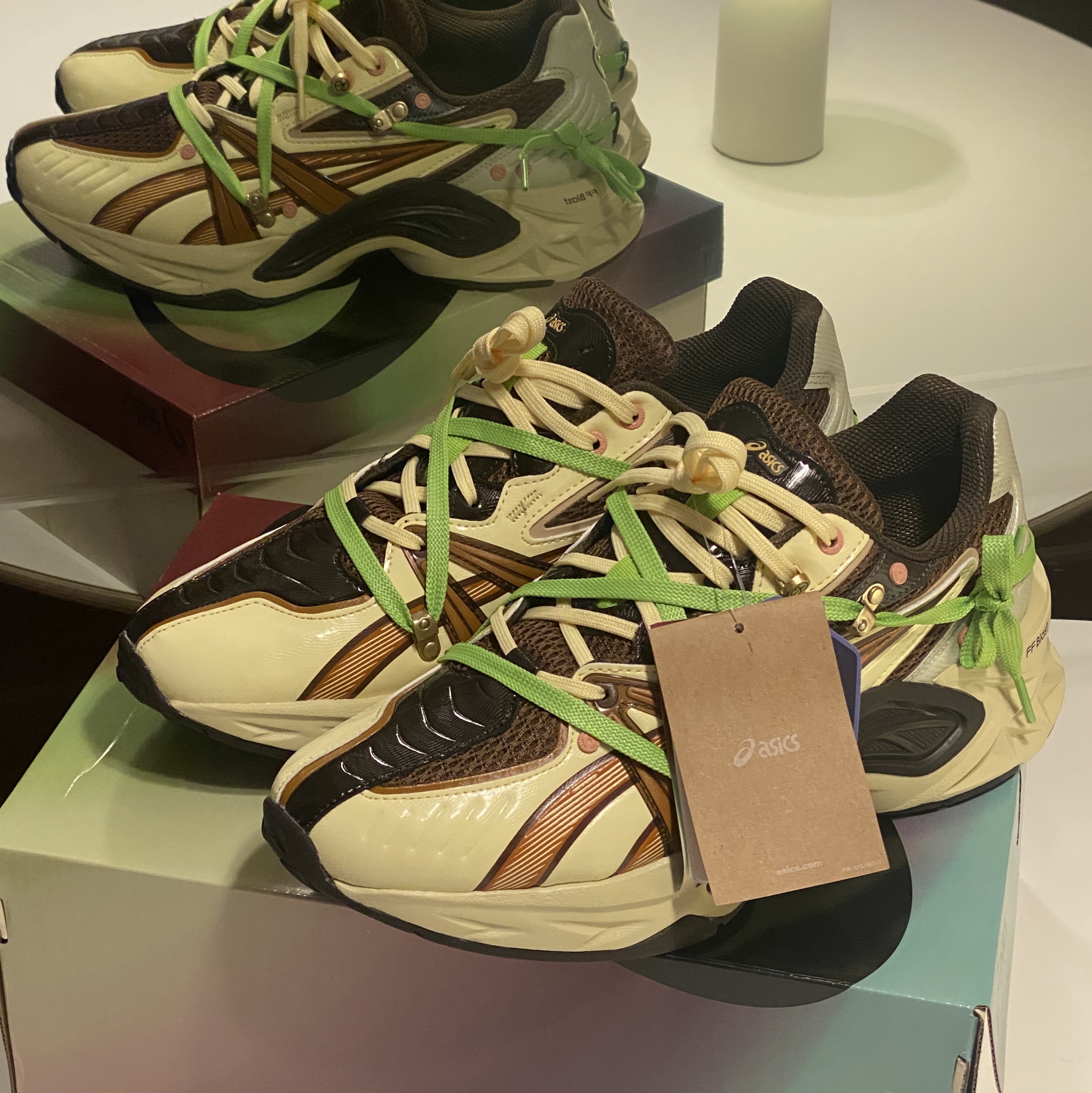 Asics x Andersson Bell HN2-S Protoblast Butter 착용 스타일