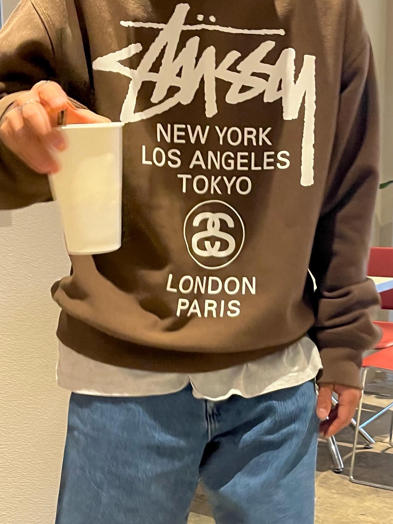 Nike x Travis Scott Air Max 270 React Cactus Trails, Jordan x Union Everyday Essential 3.0 Crew Socks Cashmere 착용 스타일 - 3