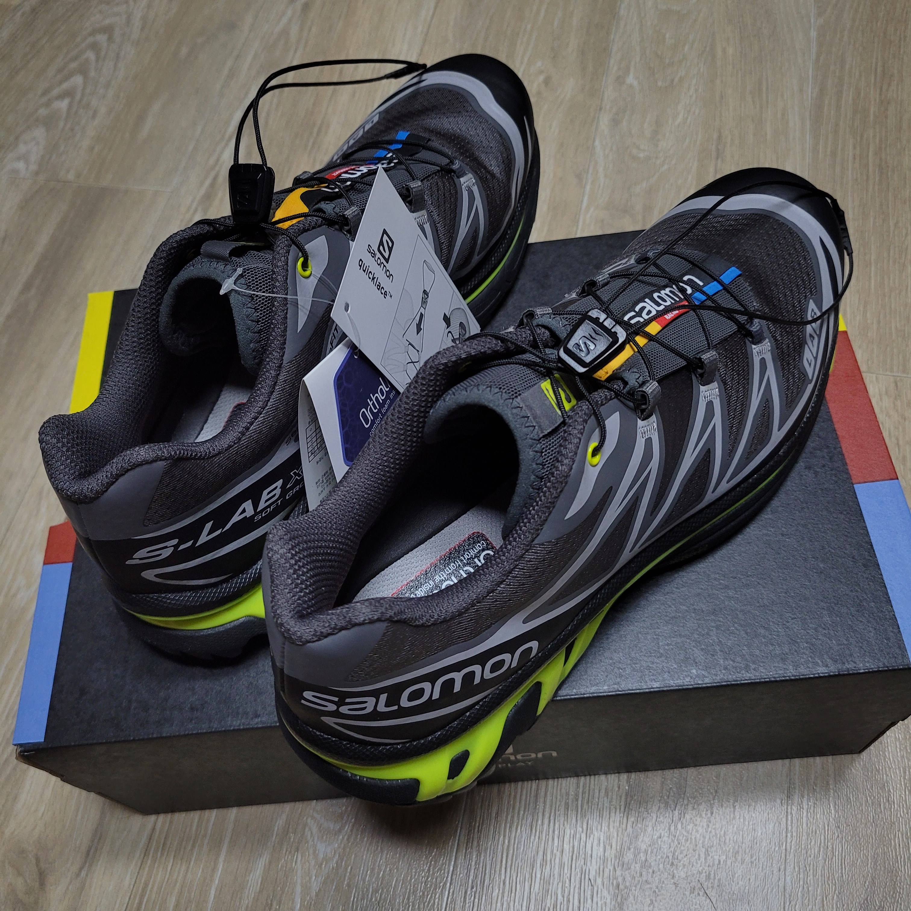 Salomon XT-6 Black Evening Primrose 착용 스타일 - 2