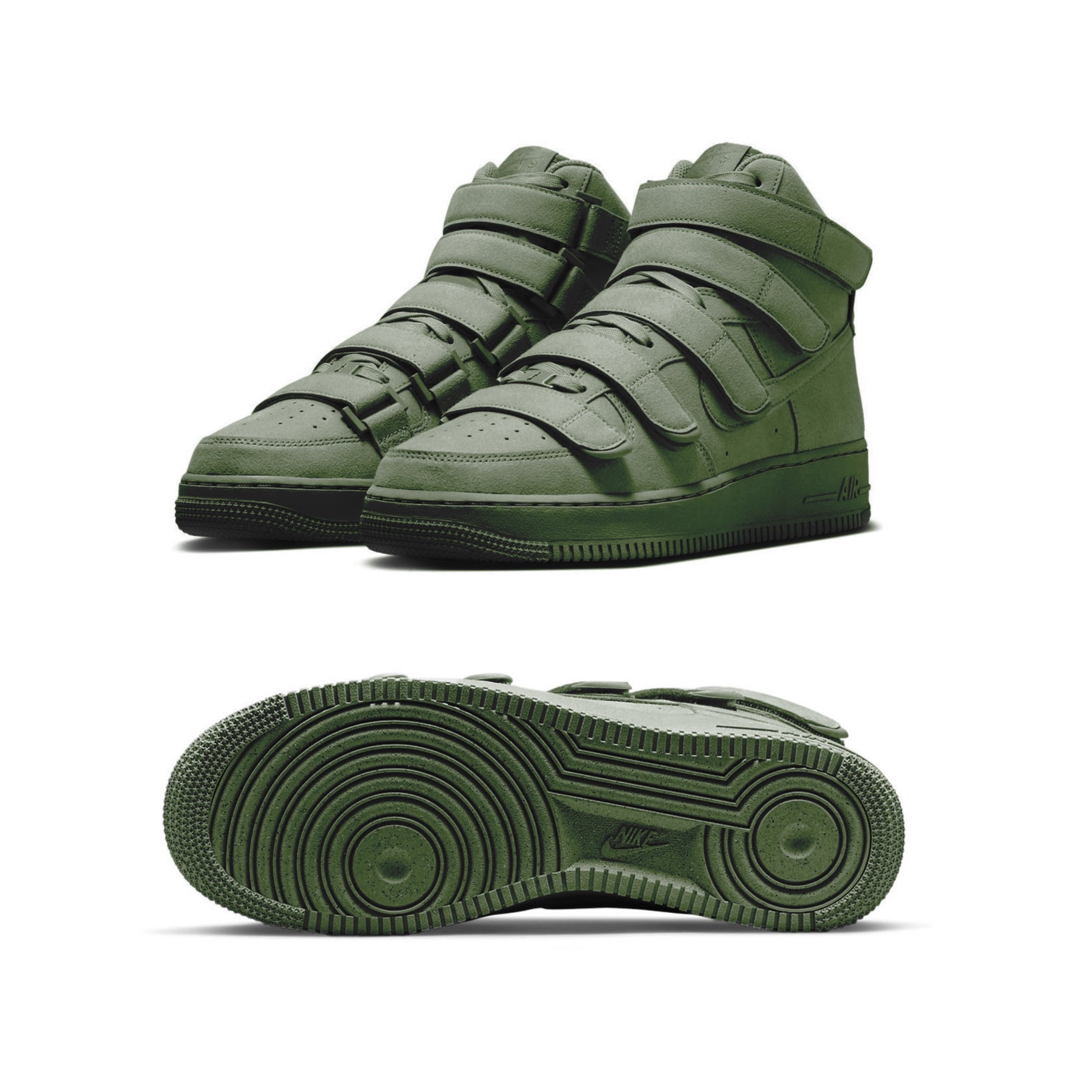 Nike x Billie Eilish Air Force 1 High '07 SP Sequoia 착용 스타일 - 2