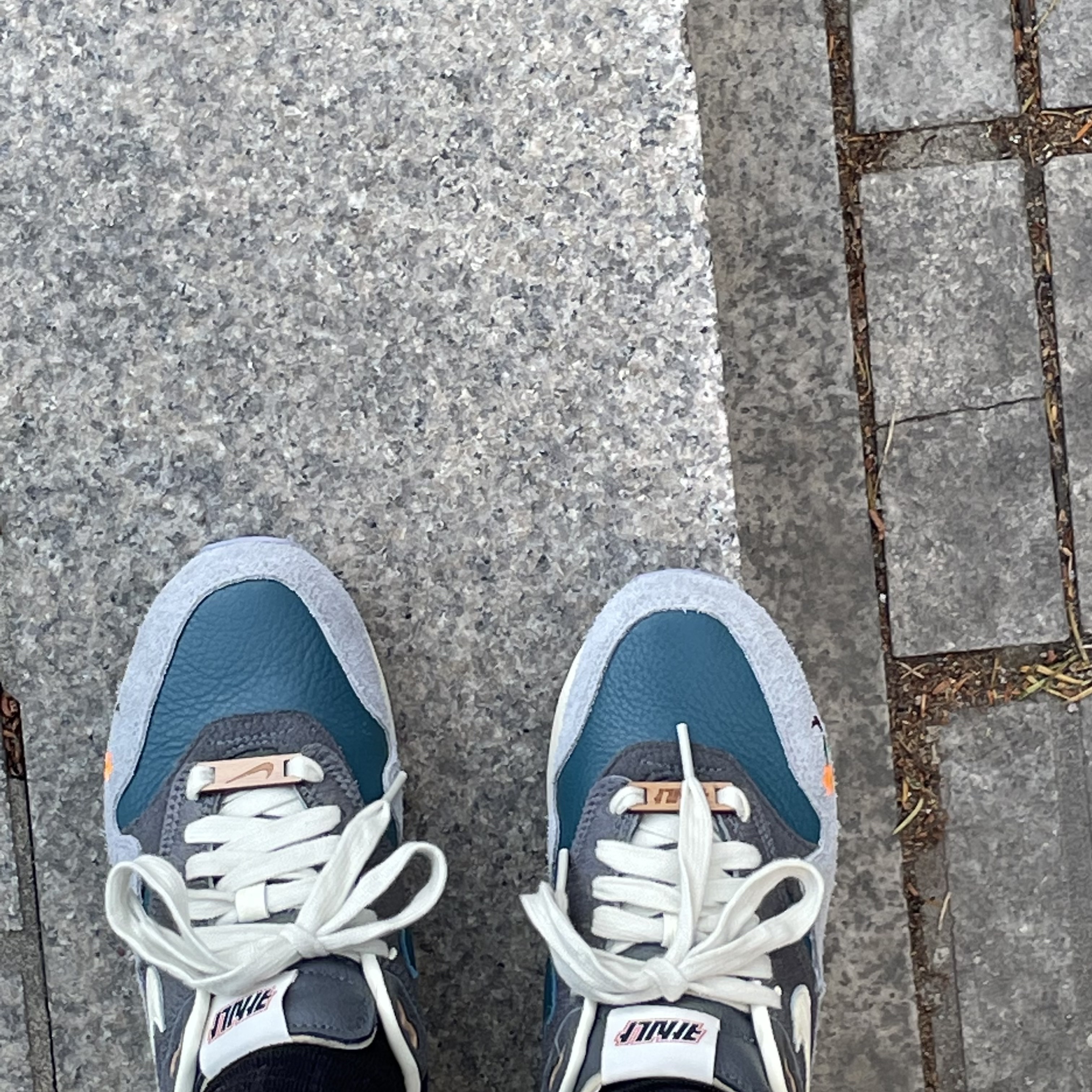 Nike x Kasina Air Max 1 SP Won-Ang Particle Grey 착용 스타일 - 2