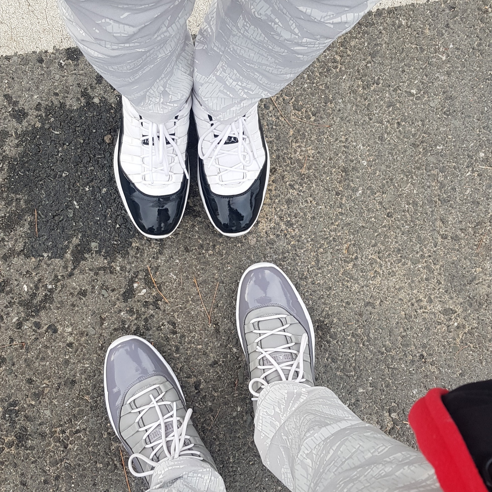 Jordan 11 Retro Low Golf Cool Grey, Jordan 11 Retro Low Golf Concord 착용 스타일 - 1