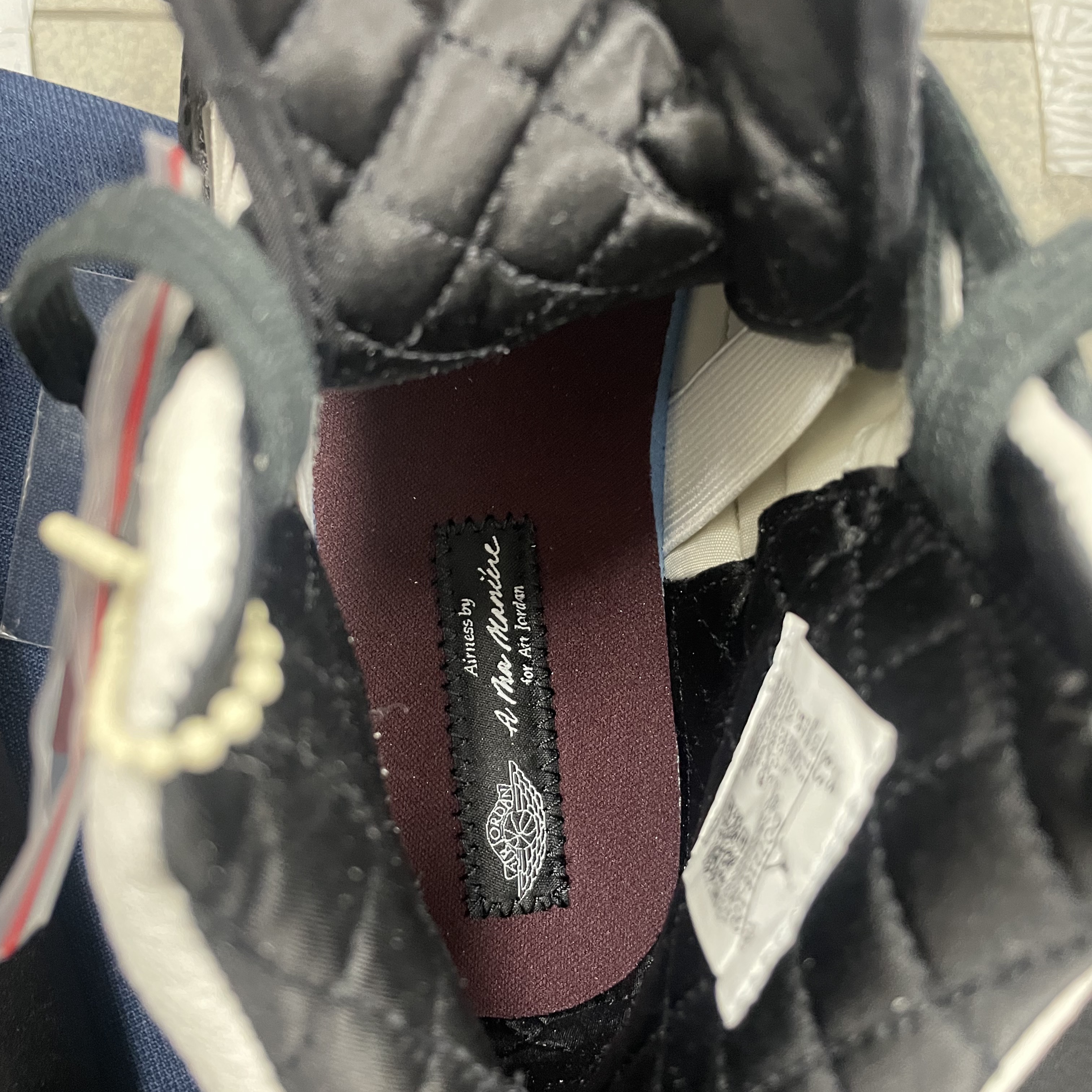 Jordan 2 x A Ma Maniere Retro SP Sail and Burgundy 착용 스타일 - 2