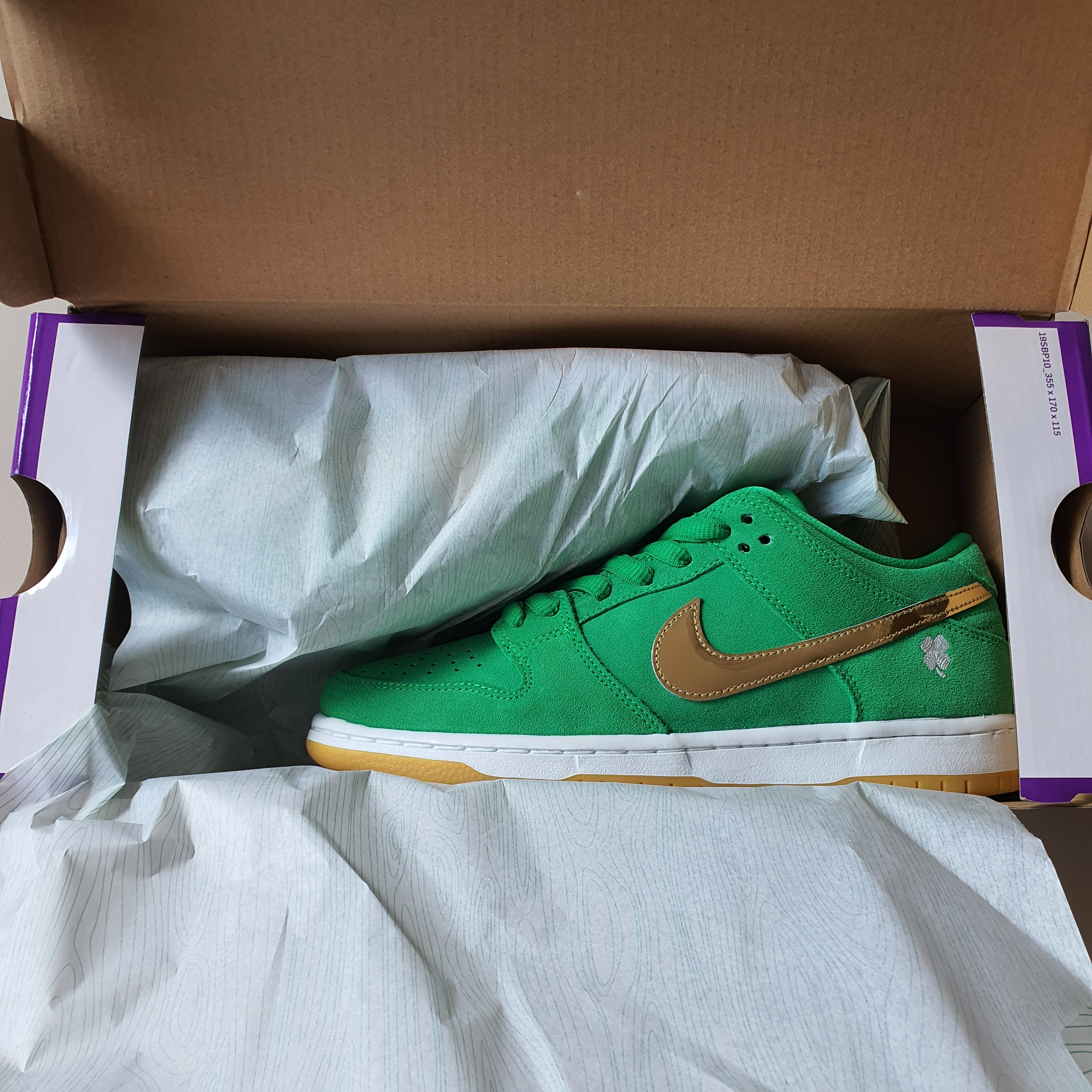Nike SB Dunk Low Pro Shamrock 착용 스타일 - 1