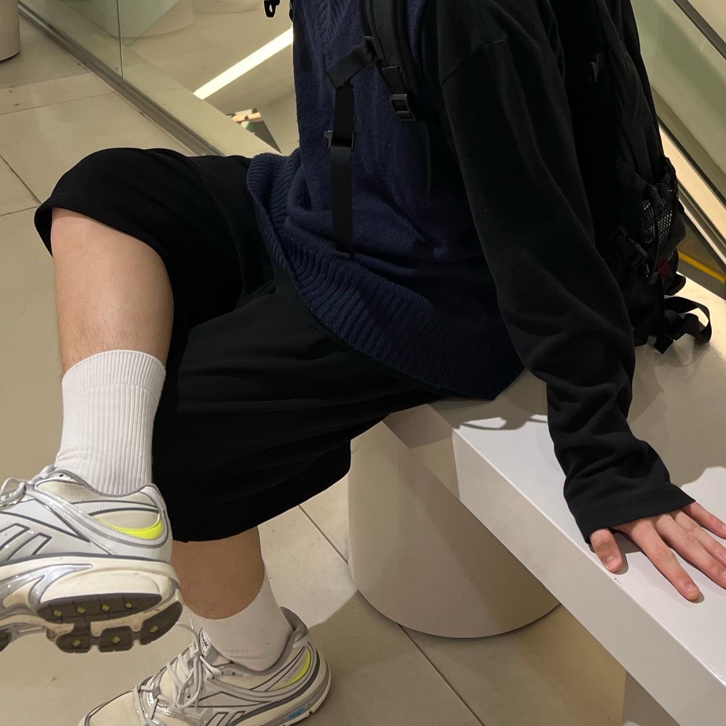 Reebok x Liful Premier Road Plus VI Chalk Grey 착용 스타일 - 3
