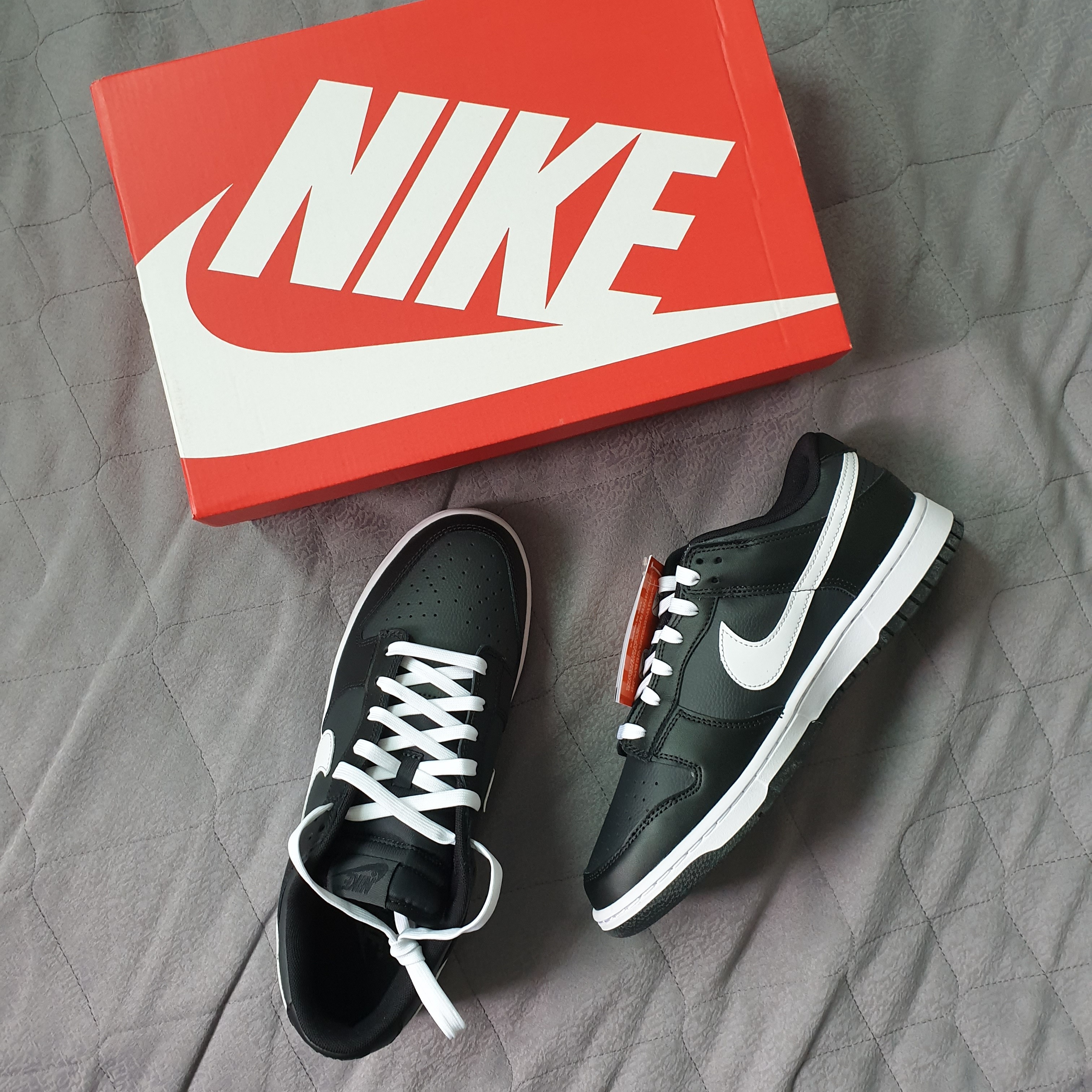 Nike Dunk Low Retro Black White, Nike Dunk Low Retro PRM Halloween 착용 스타일 - 1