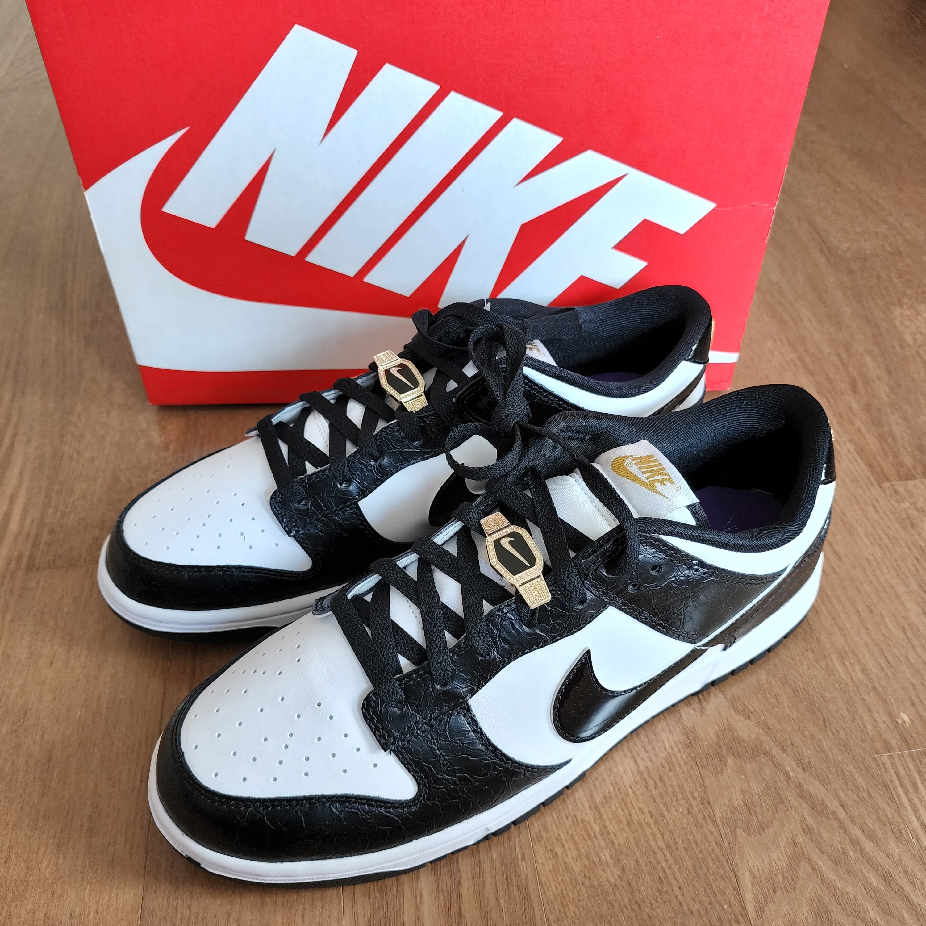 Nike Dunk Low Retro SE Black 착용 스타일 - 1