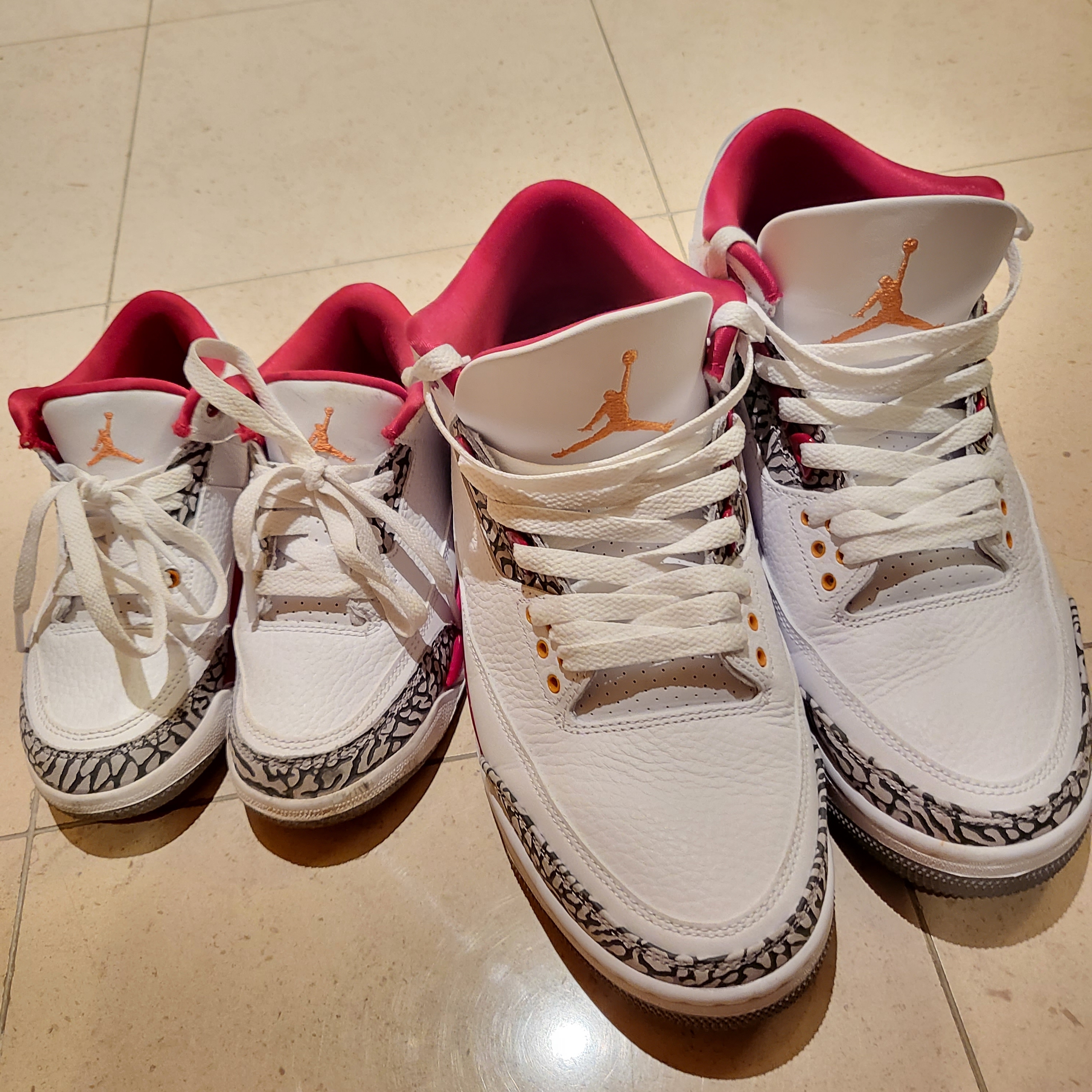 Jordan 3 Retro Cardinal Red, (PS) Jordan 3 Retro Cardinal Red 착용 스타일