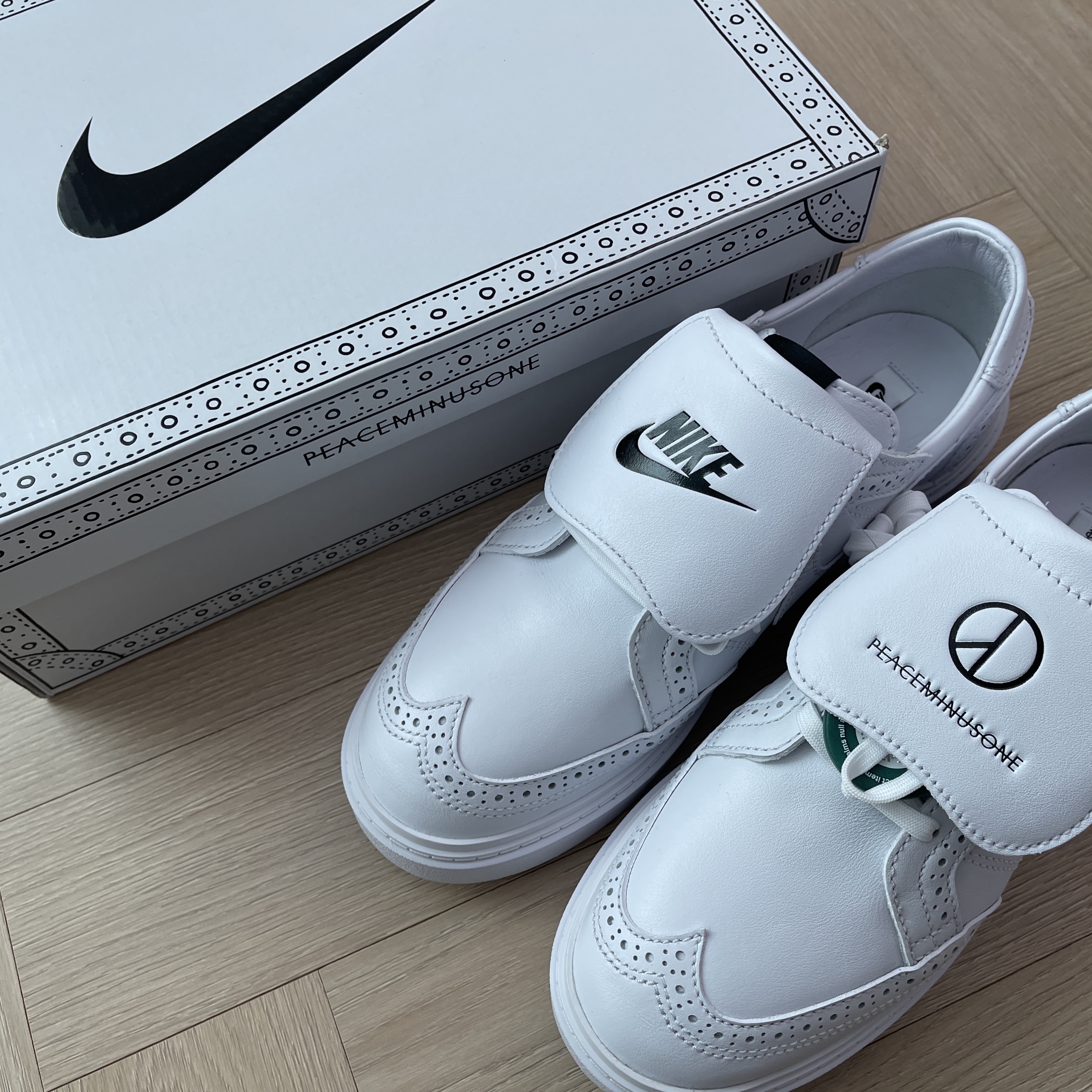 Nike x Peaceminusone Kwondo1 White 착용 스타일