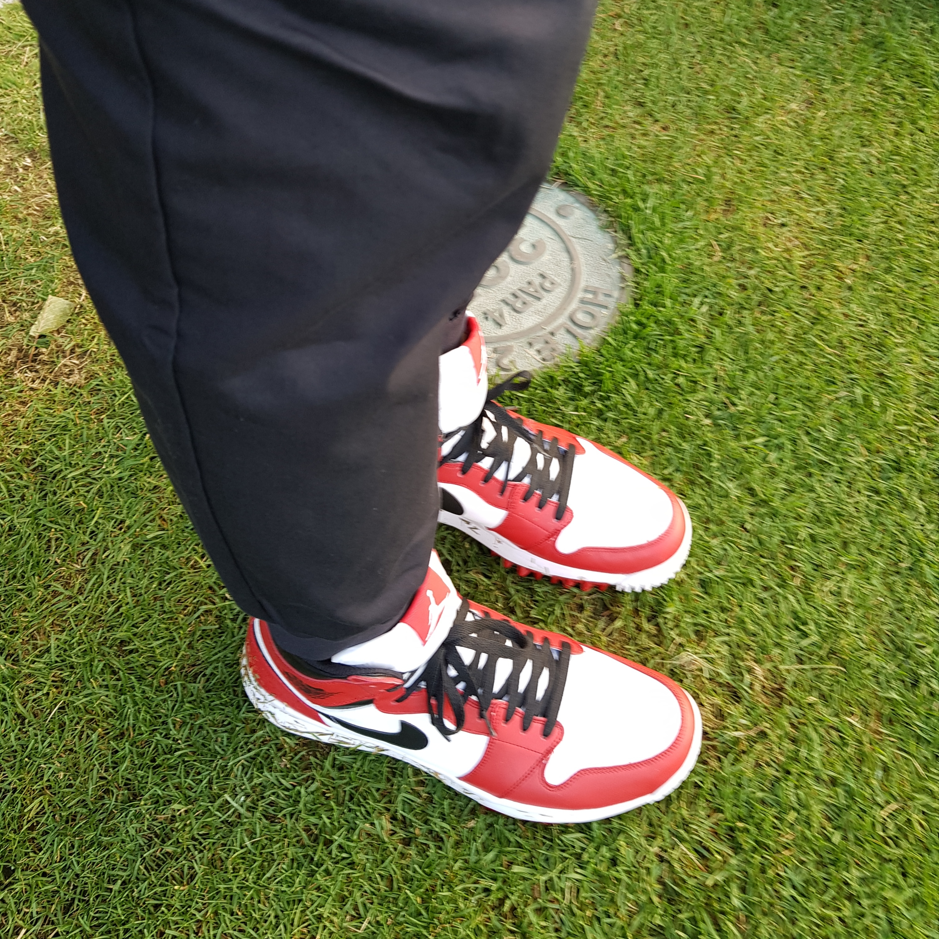 Jordan 1 Retro Golf Cleat Chicago 착용 스타일 - 2