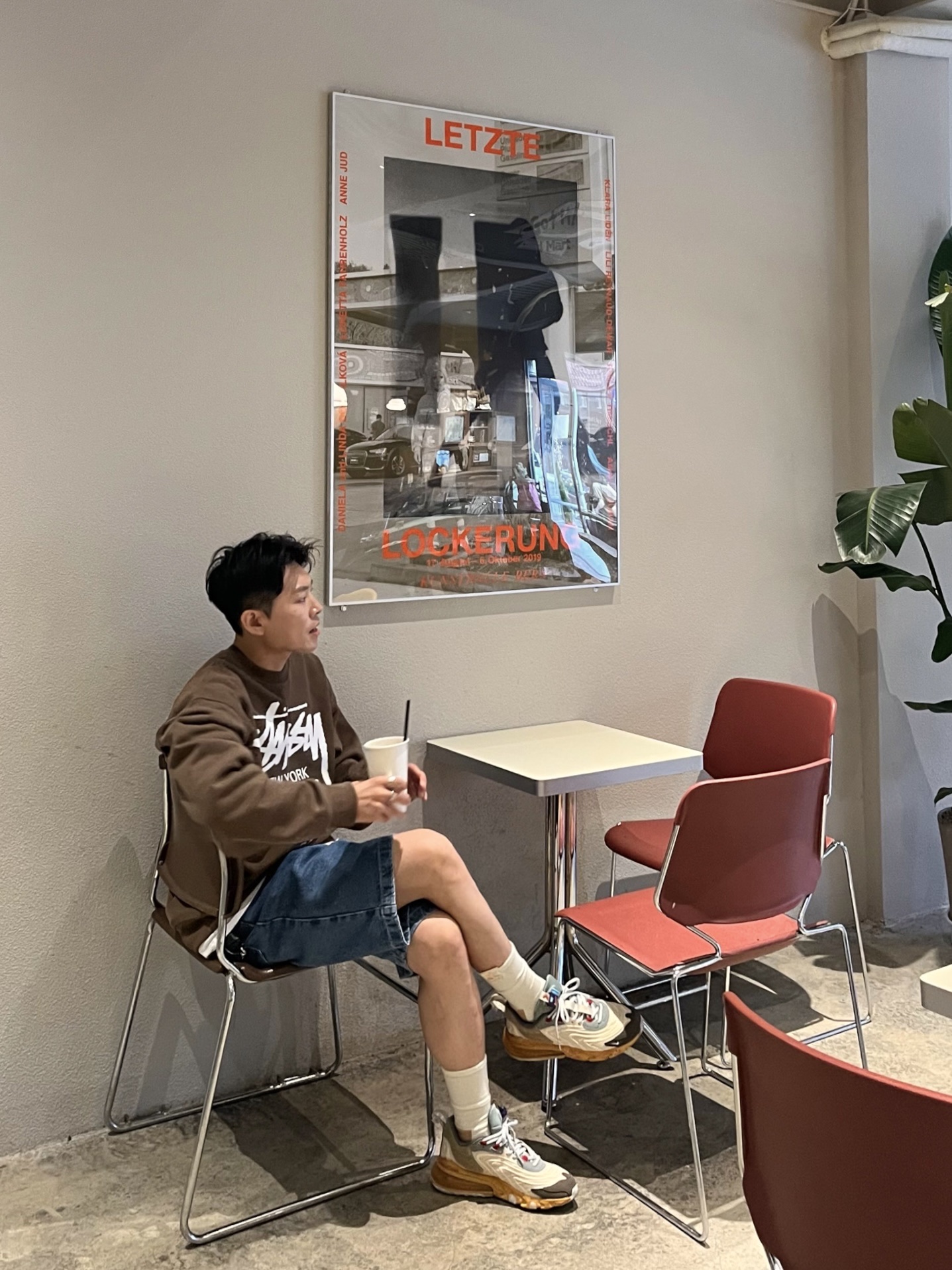 Nike x Travis Scott Air Max 270 React Cactus Trails, Jordan x Union Everyday Essential 3.0 Crew Socks Cashmere 착용 스타일 - 2