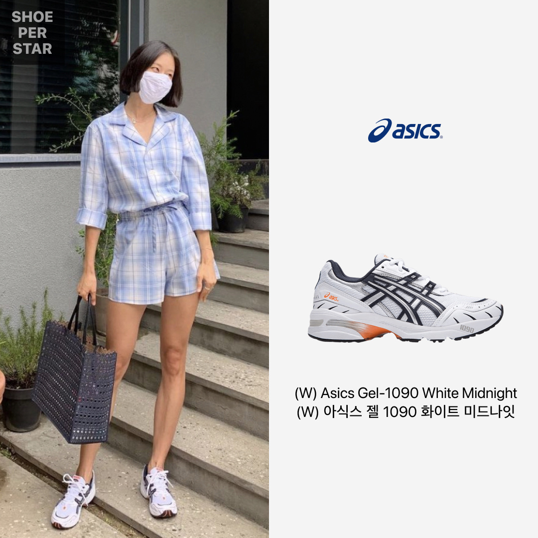 Nike Air Tailwind 79 White Phantom Black, (W) Asics Gel-1090 White Midnight 착용 스타일 - 3