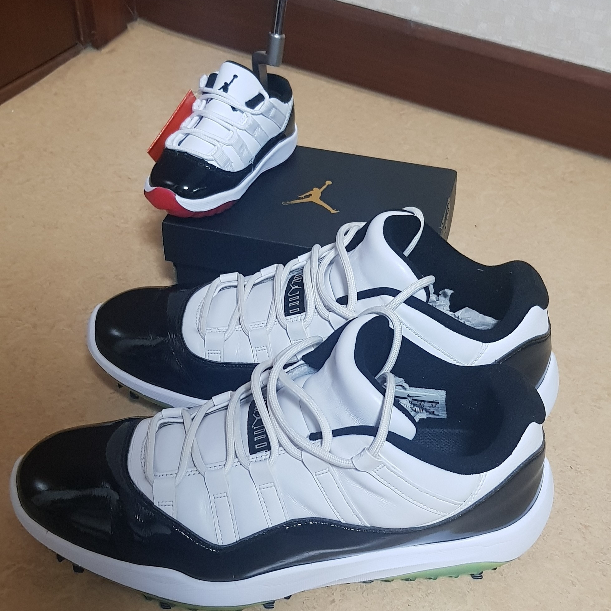Jordan 11 Retro Low Golf Cool Grey, Jordan 11 Retro Low Golf Concord 착용 스타일 - 4