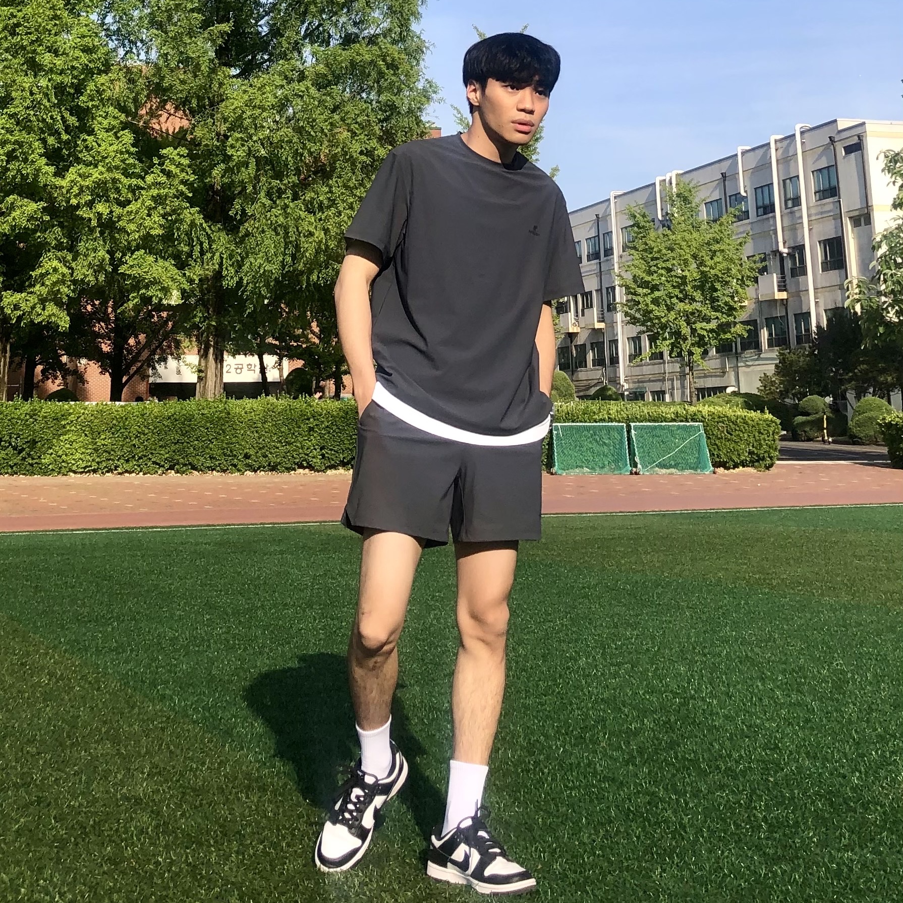 (W) Nike Dunk Low Black 착용 스타일