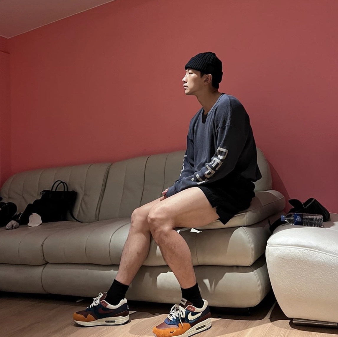 Nike x Kasina Air Max 1 SP Won-Ang Orange 착용 스타일