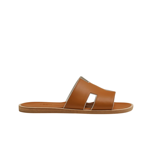 Hermes Izmir Sandal Nappa & Naturel Blanc