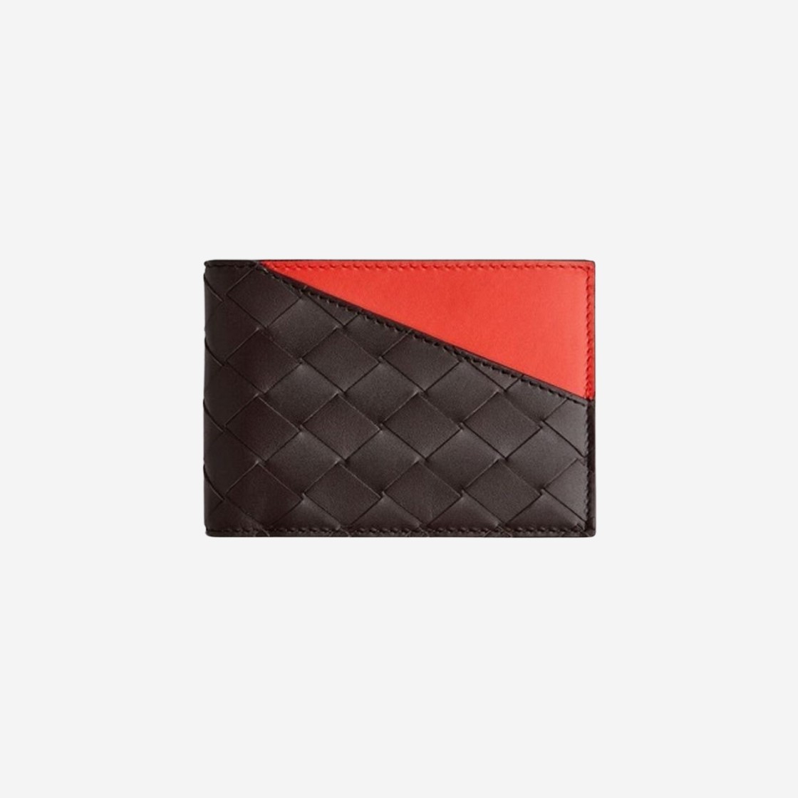 Bottega Veneta Bi-Fold Wallet Black Red 상세 이미지 1